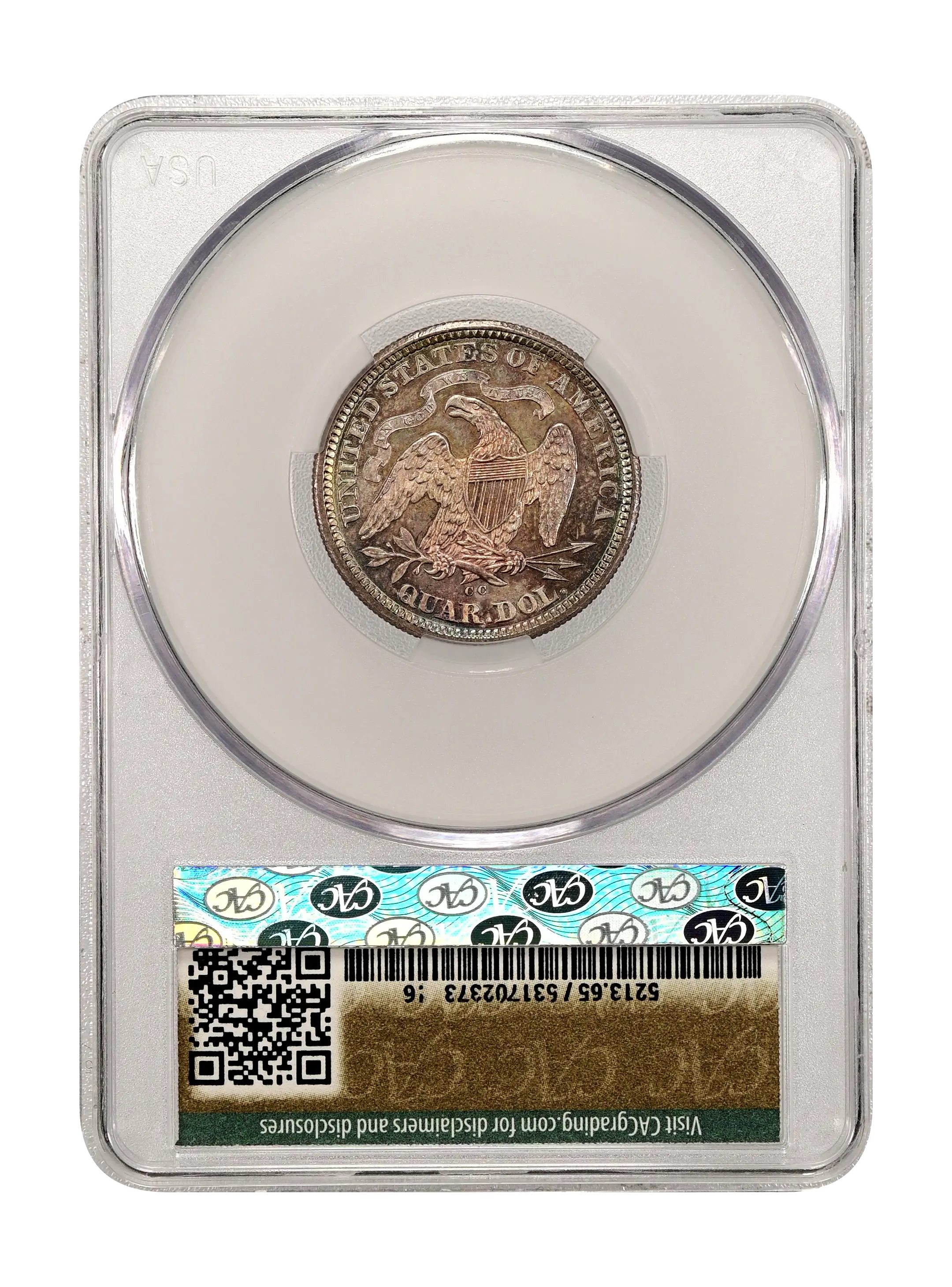 1876-CC 25c MS