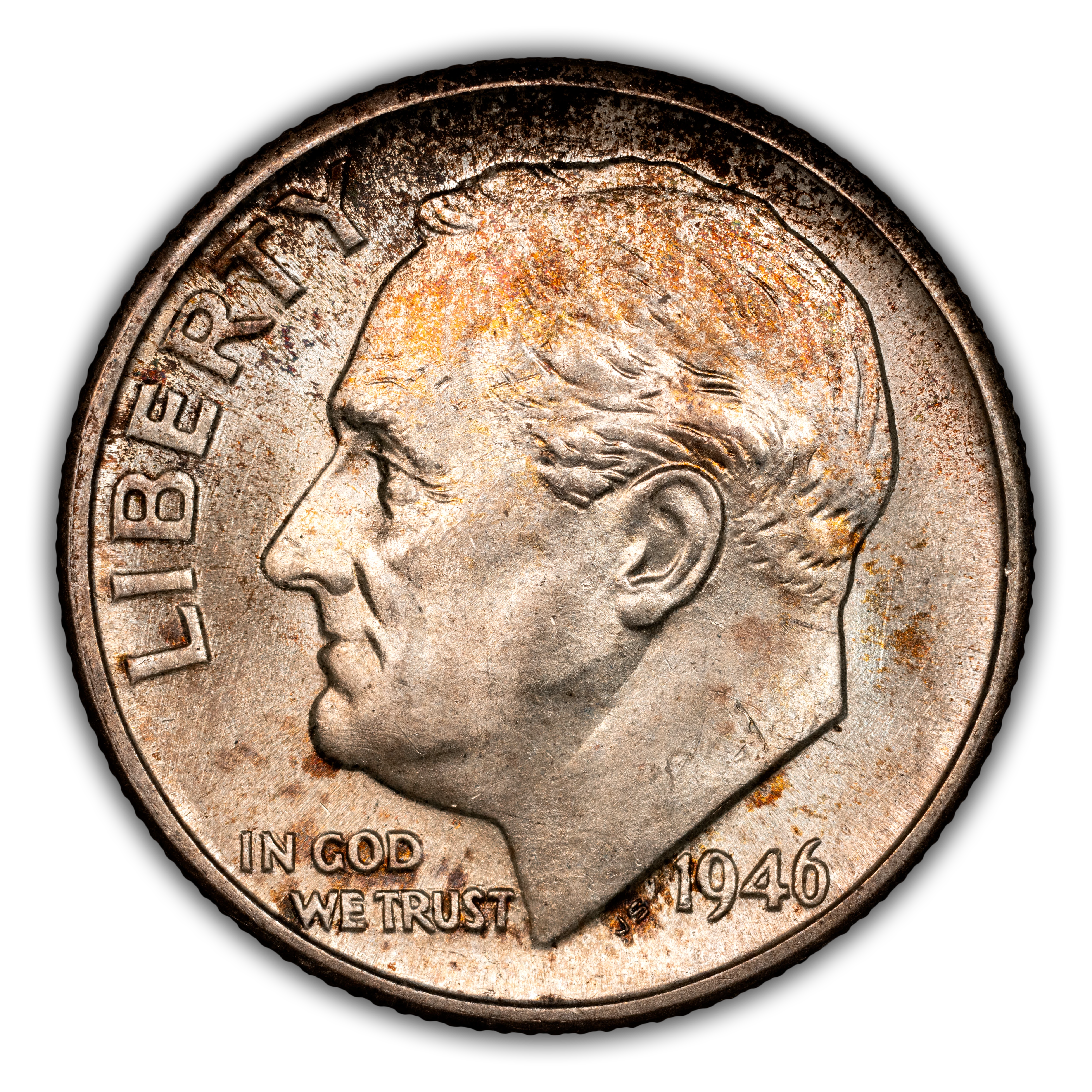 1946-D/D 10c Repunched Mintmark, FS-502 MS