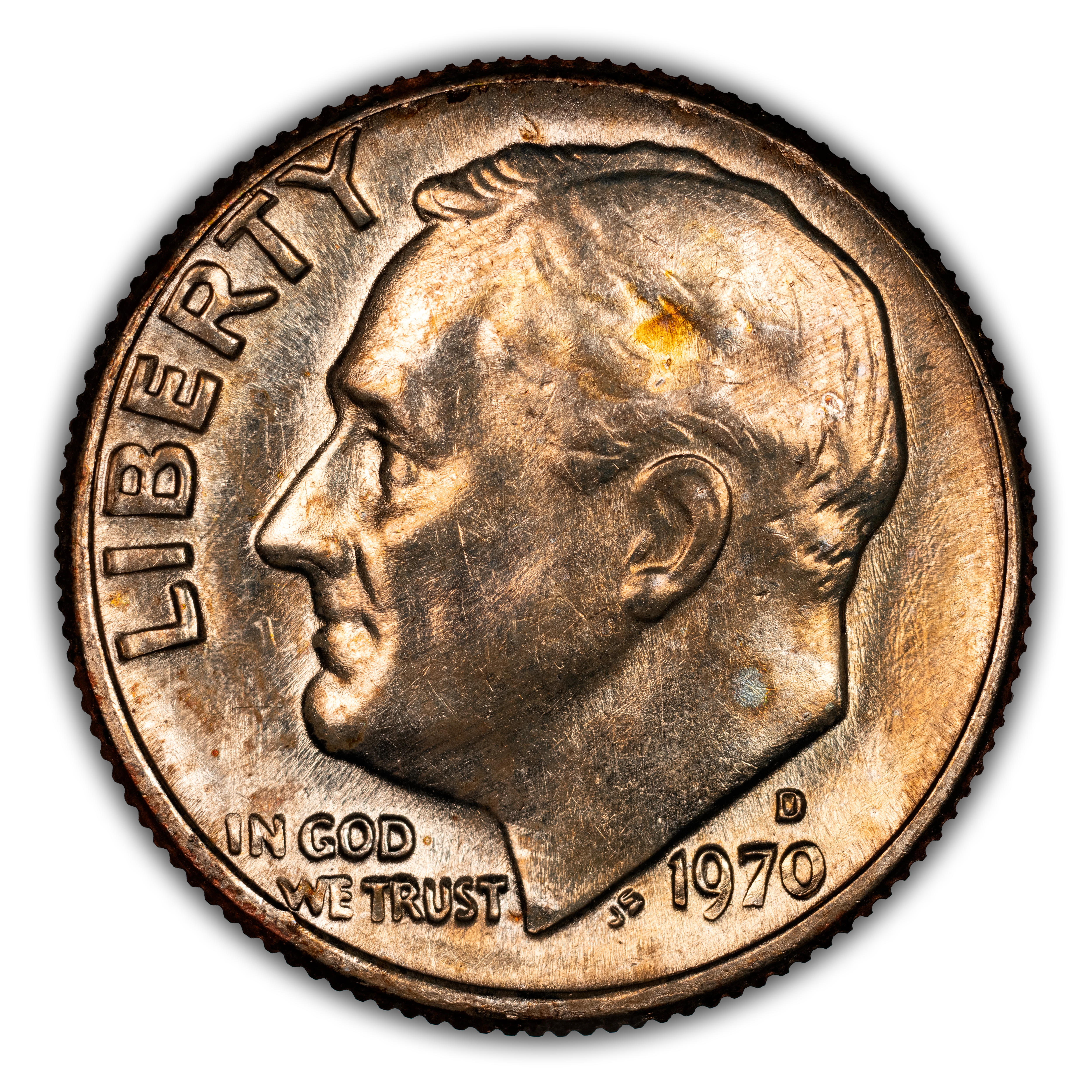 1970-D 10c Reverse of 1968, FS-901 MS