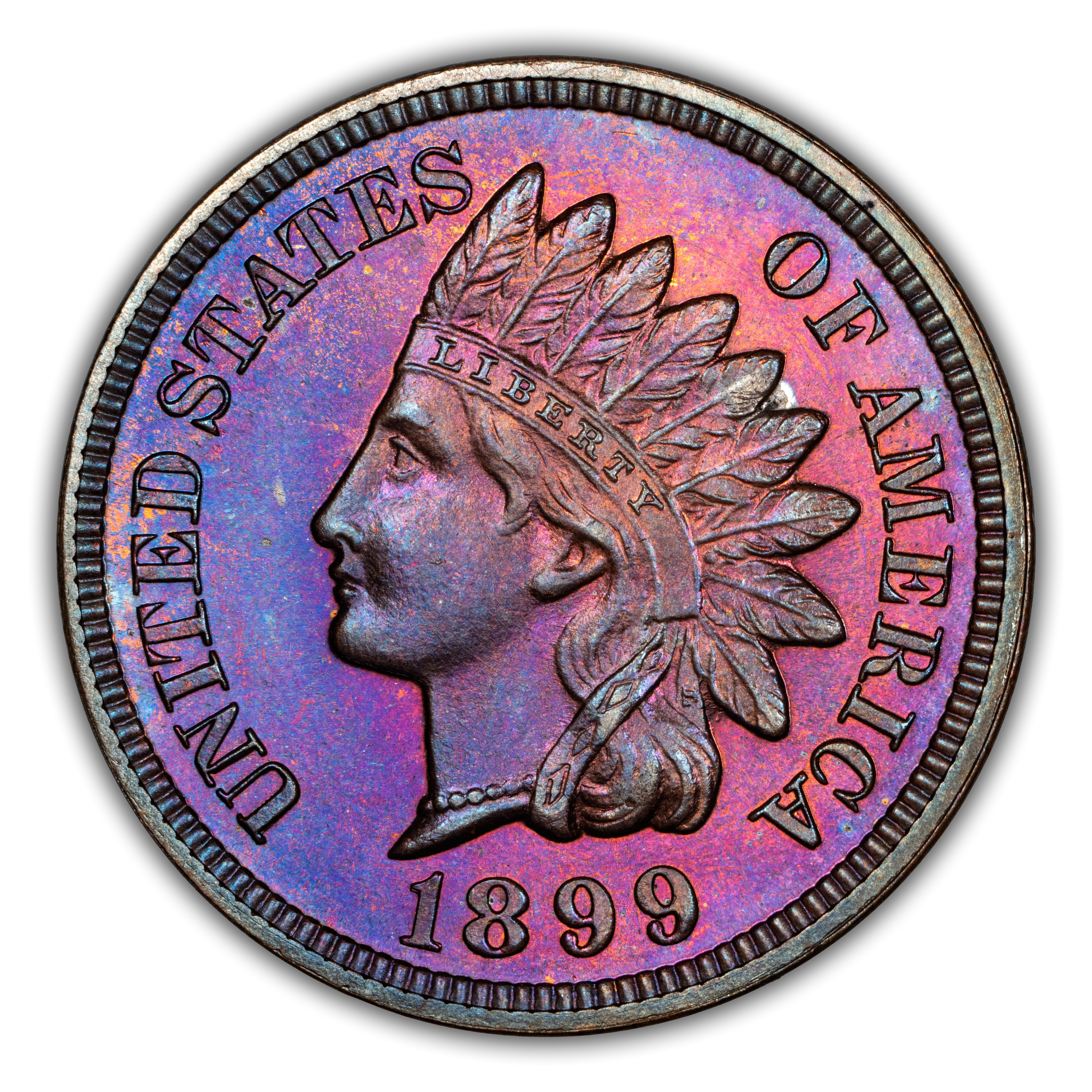 1899年 インディアンヘッド・セント 硬貨ブルートーン 1899 Indian Cent, Proof Values & Prices | Greysheet
