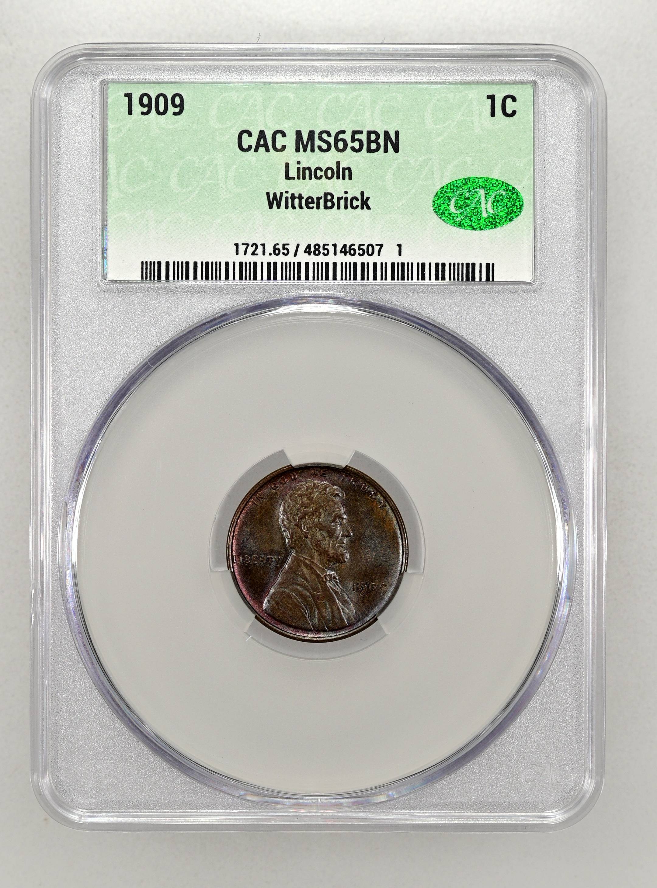 1909 1c Lincoln MS BN