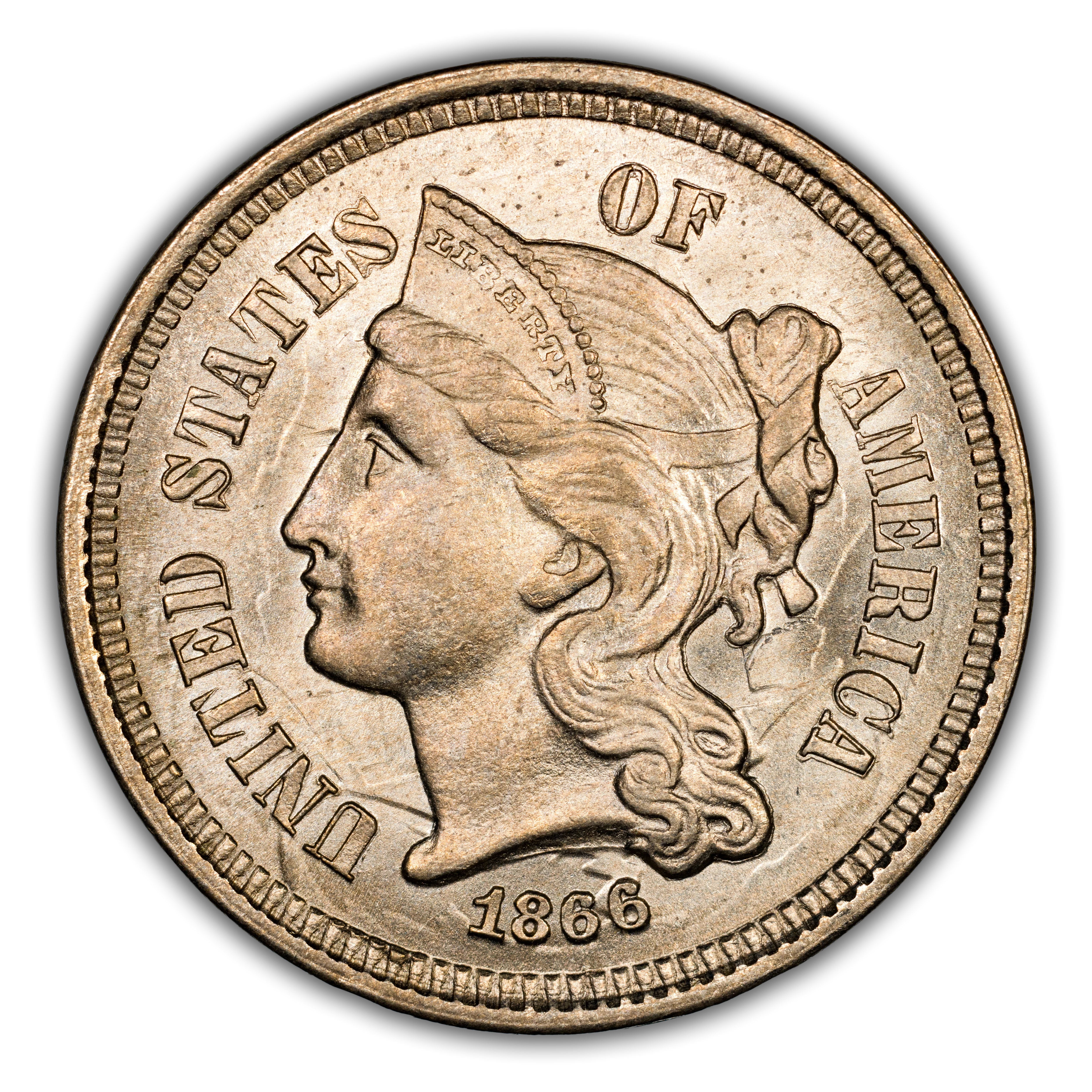 1866 3 Cent Nickel Values & Prices | Greysheet