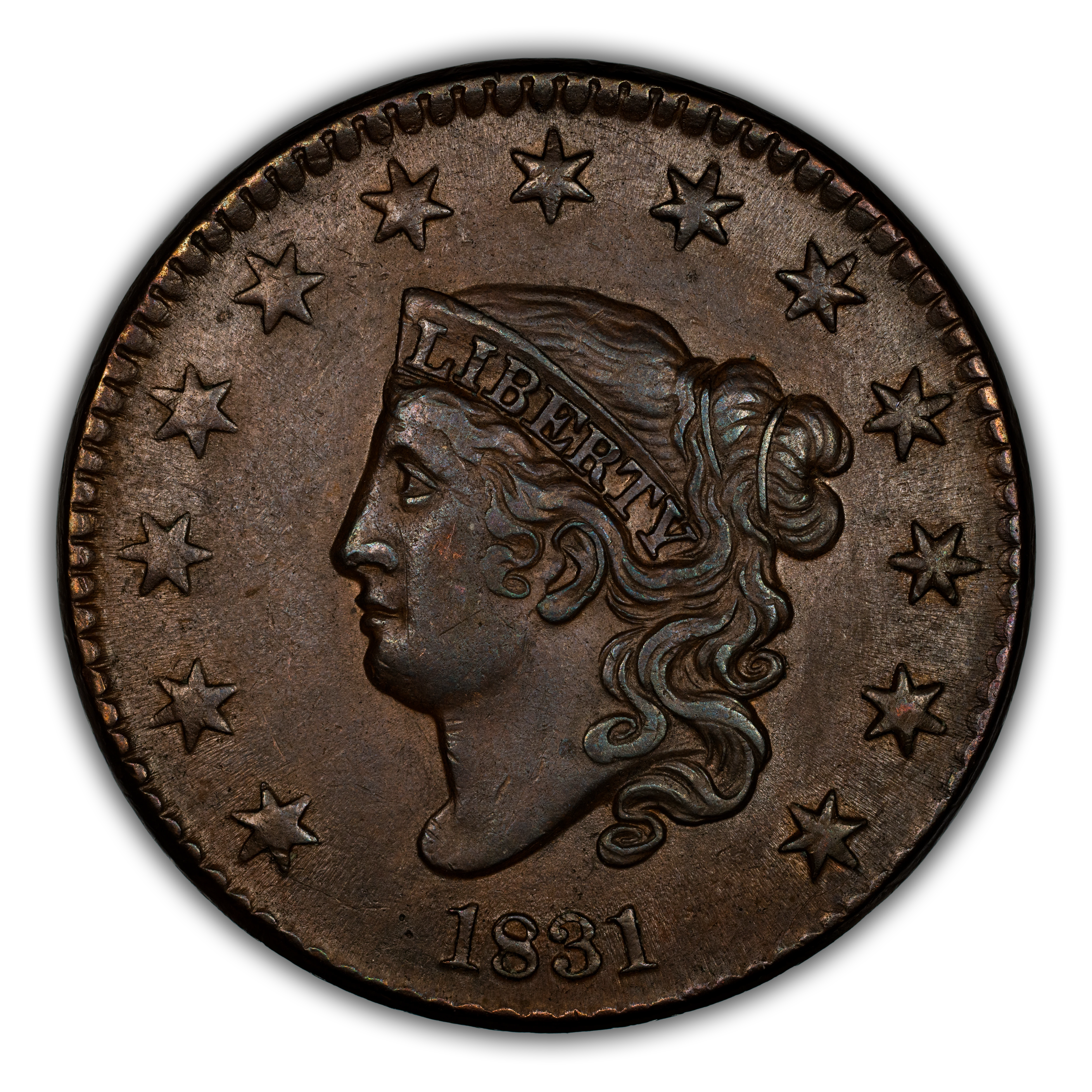 1831 1c Large Letters MS BN