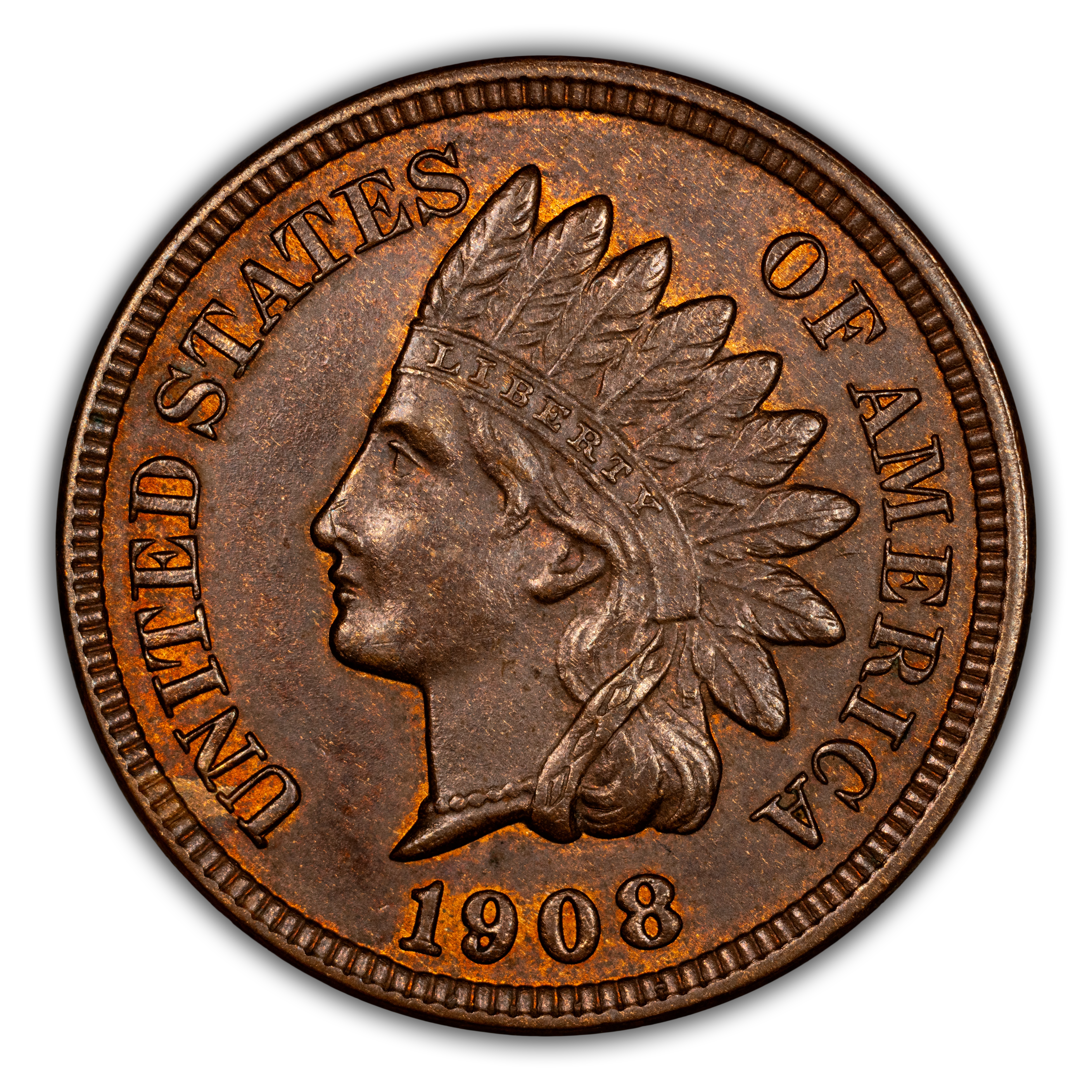 1908 1c Misplaced Date, FS-301, S-4 MS BN