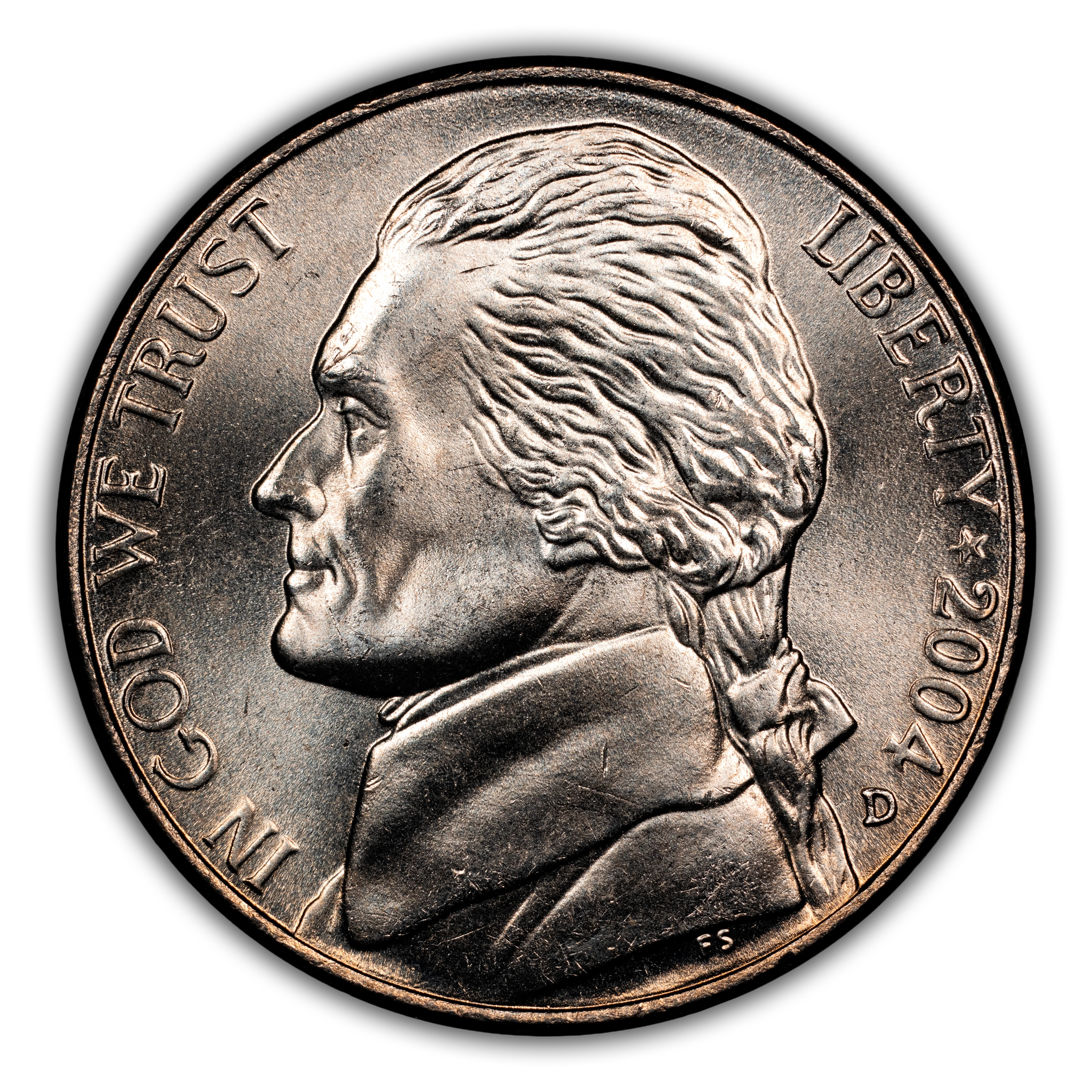 2004-D 5c Peace Medal MS