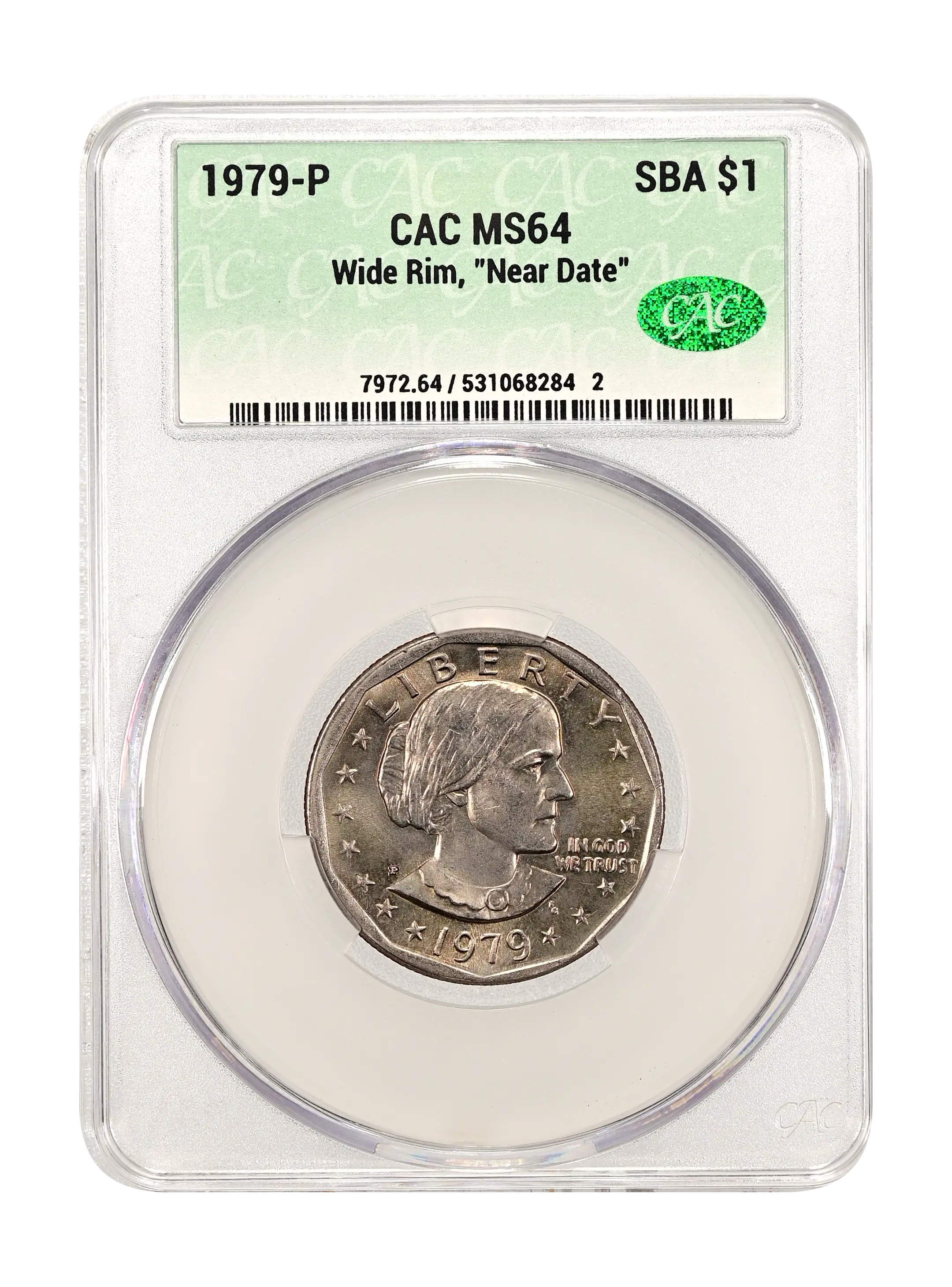 1979-P SBA $1 Wide Rim, Near Date MS