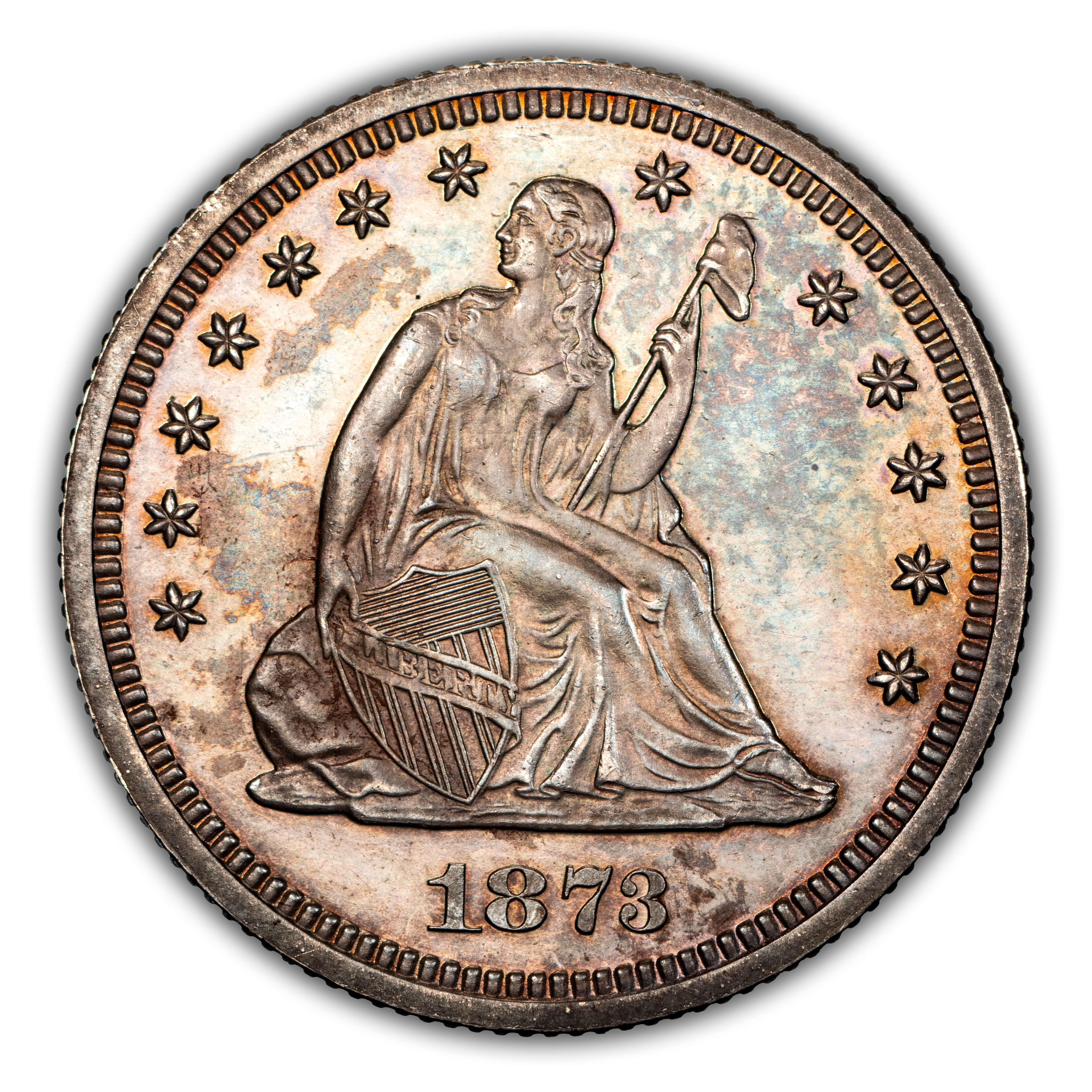 1873 25c No Arrows PR