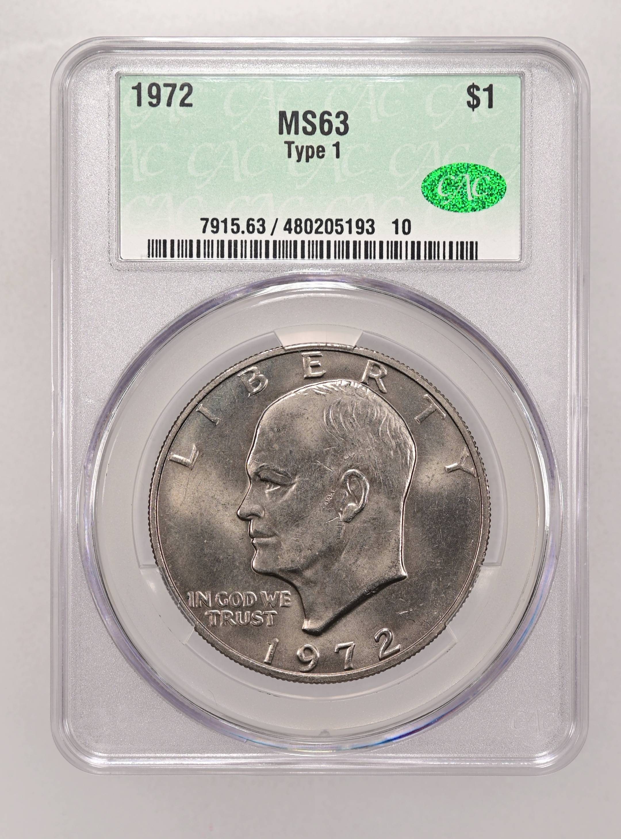 1972 $1 Type 1 MS