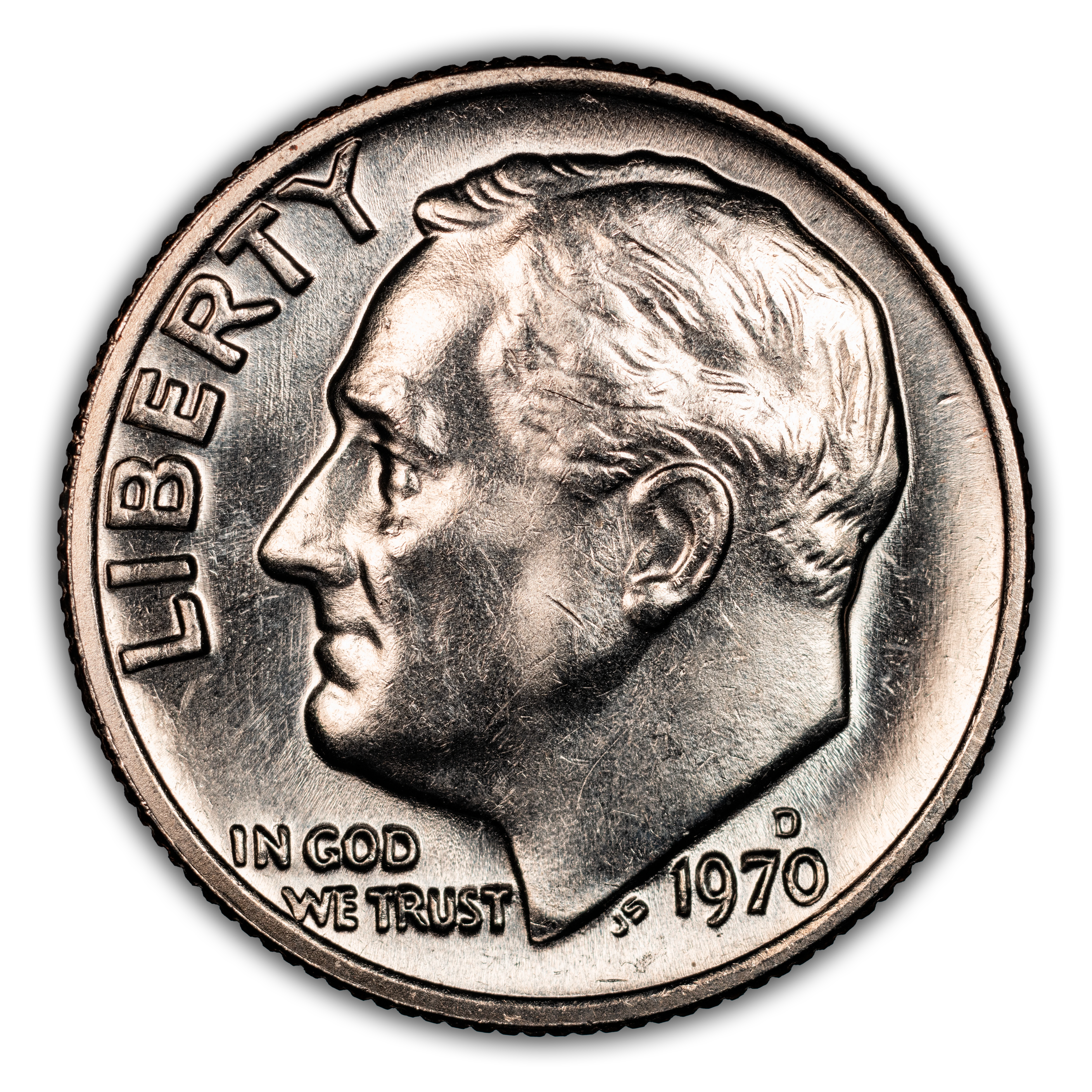 1970-D 10c Doubled Die Reverse, FS-801 MS