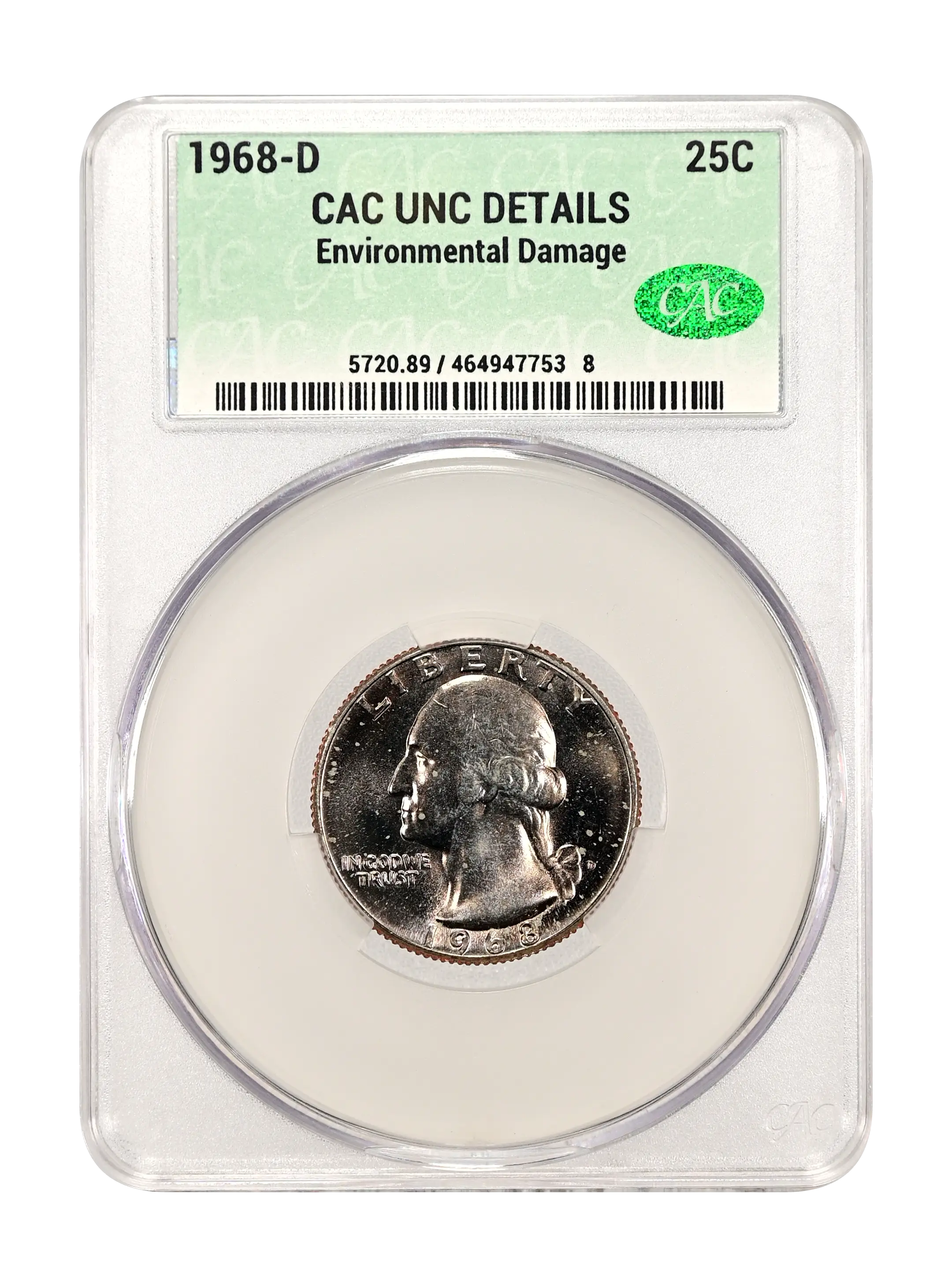 1968-D 25c MS