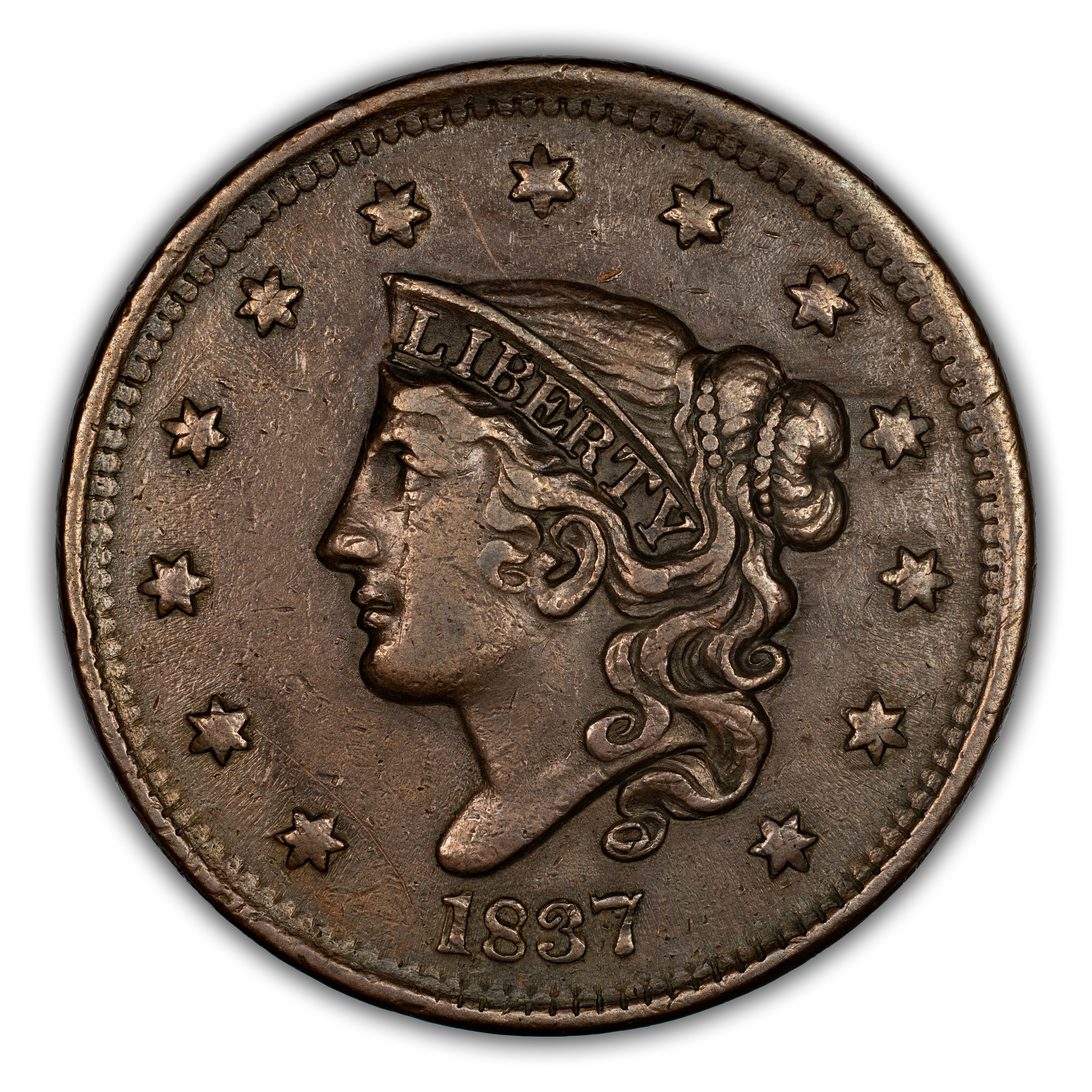 1837 1c Head of 1838 MS BN