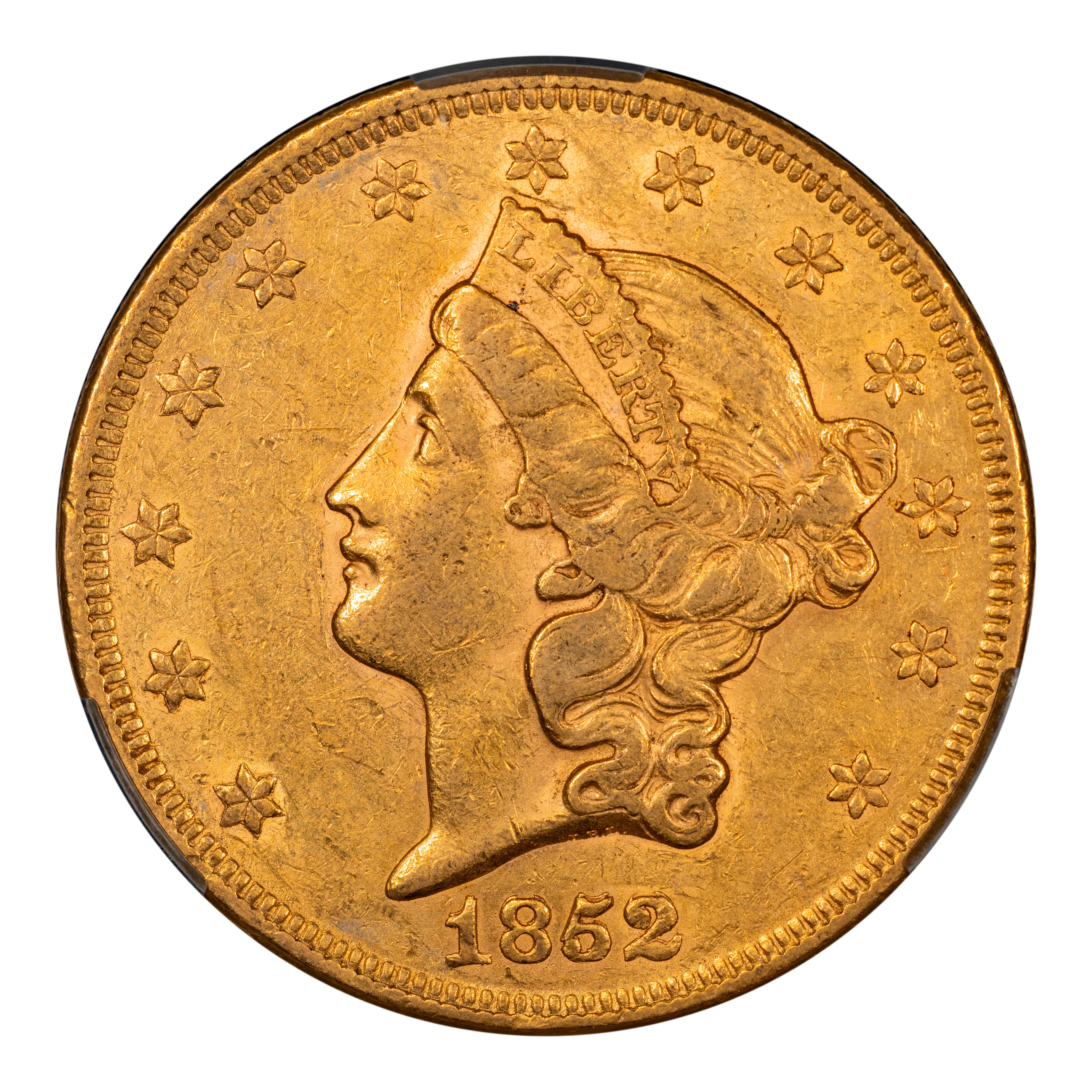 1852 $20 Repunched Date, FS-301 MS