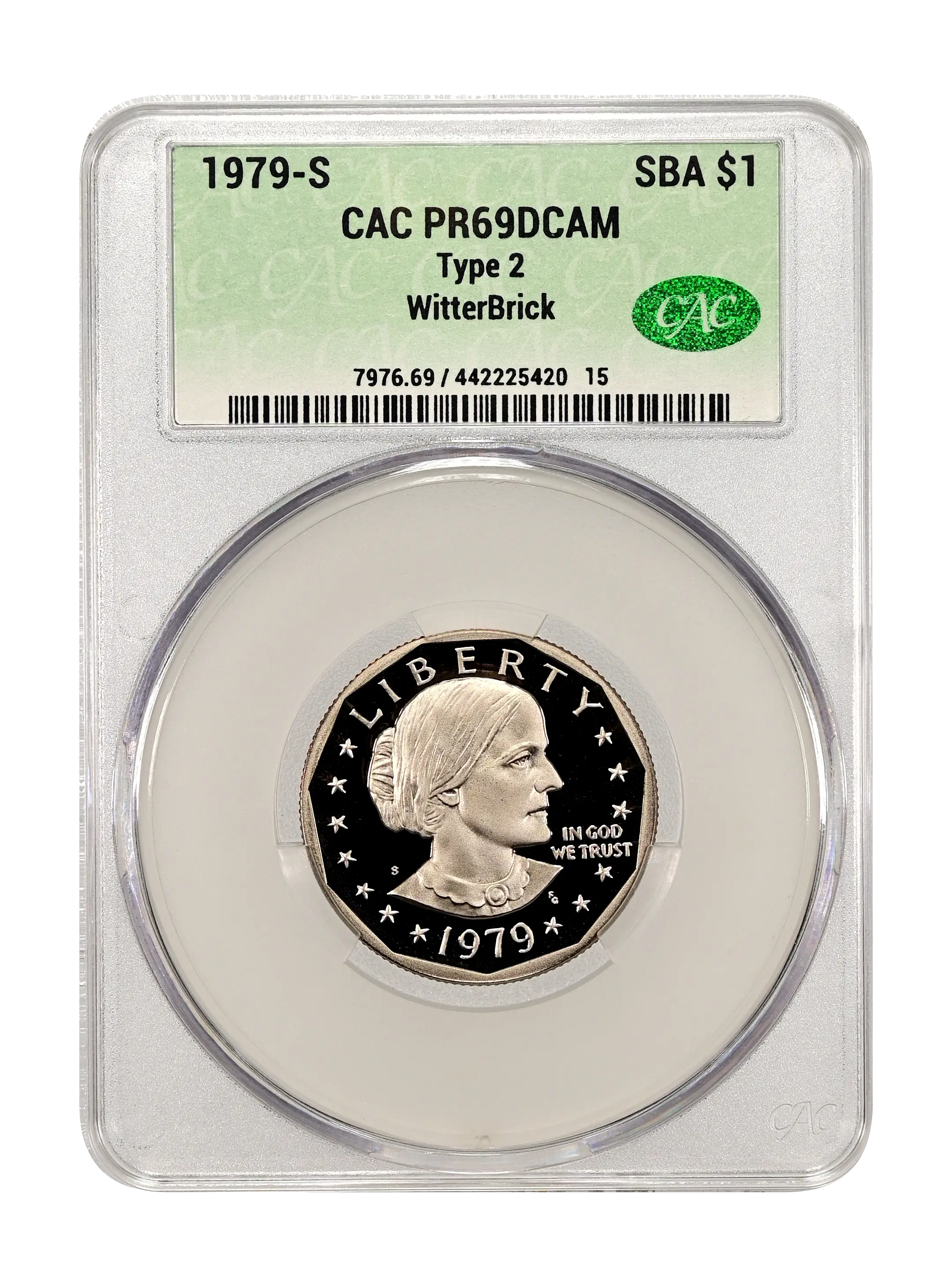 1979-S SBA $1 Type 2 PR DCAM