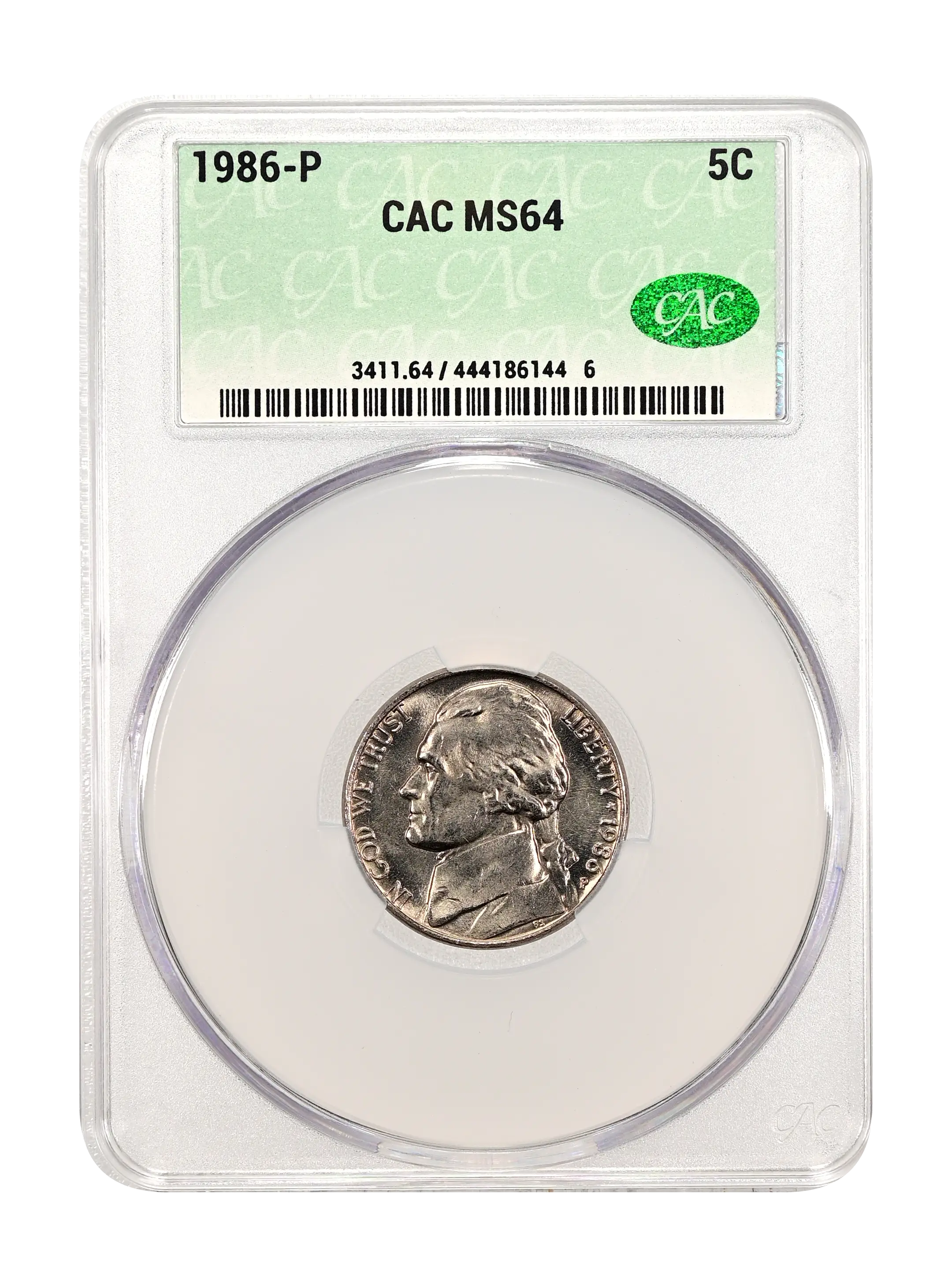 1986 P Jefferson Nickel Mint State (MS) Pricing Guide | The