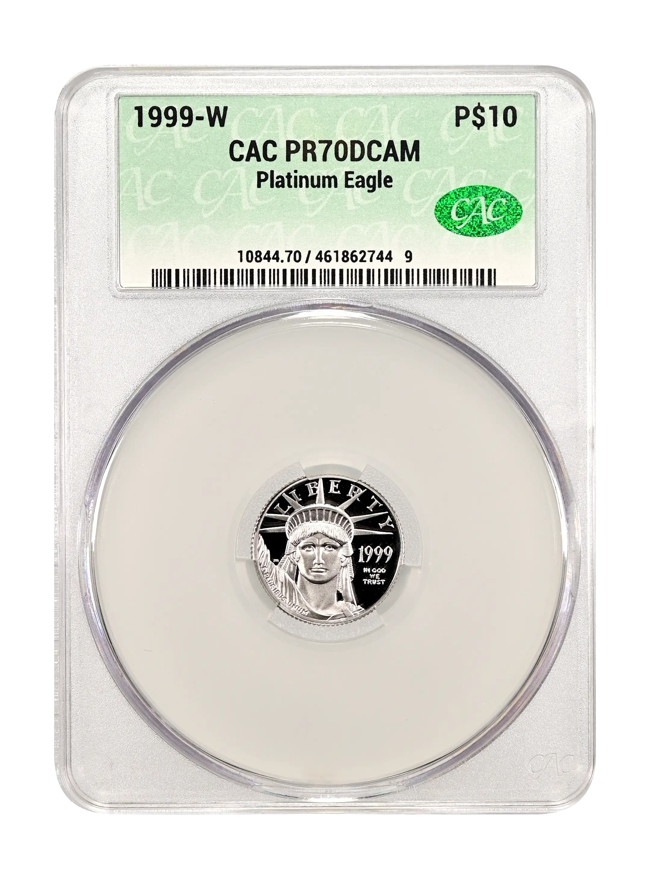 1999 $10 Platinum Eagles, Proof Values & Prices | Greysheet