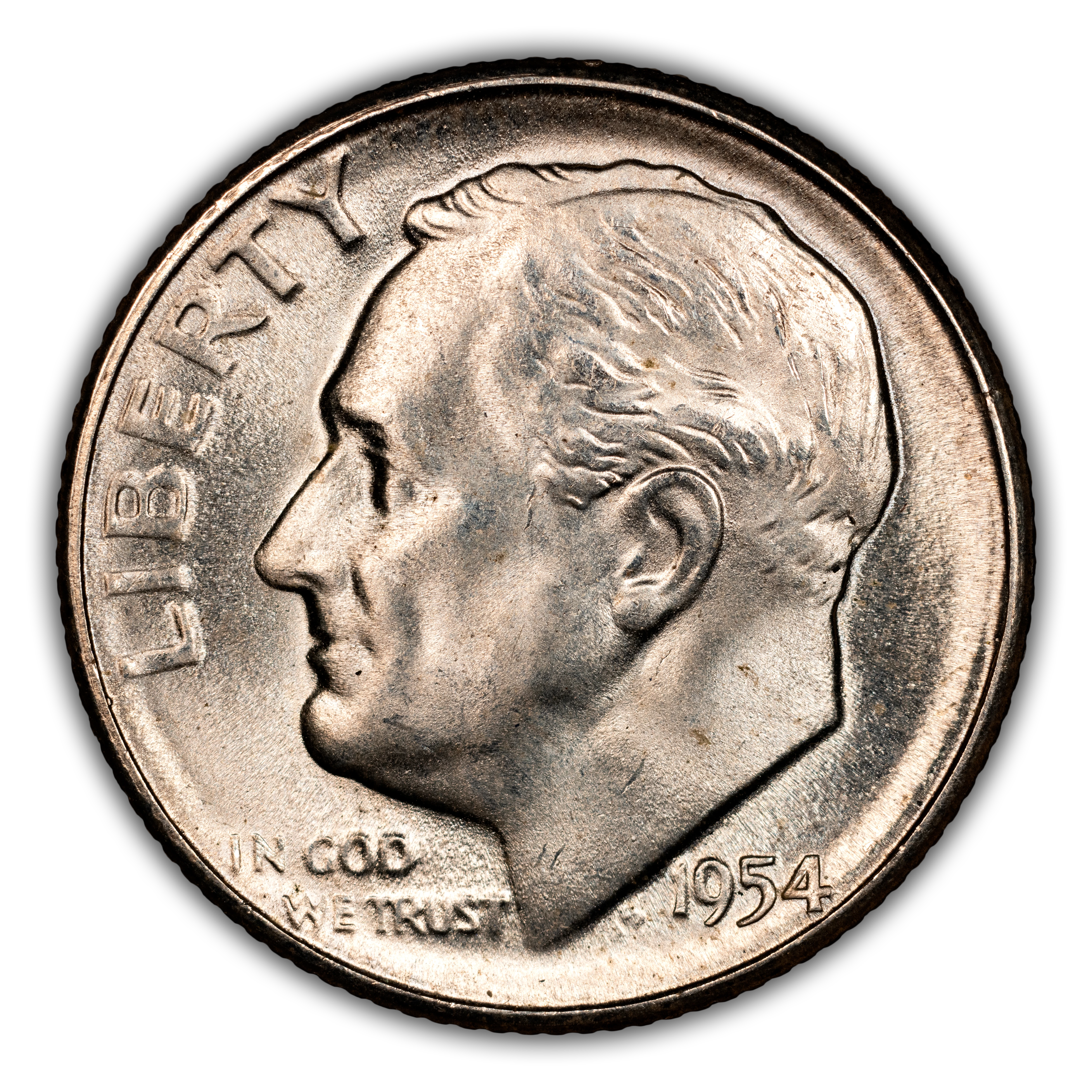 1954-S/S 10c Repunched Mintmark, FS-501 MS