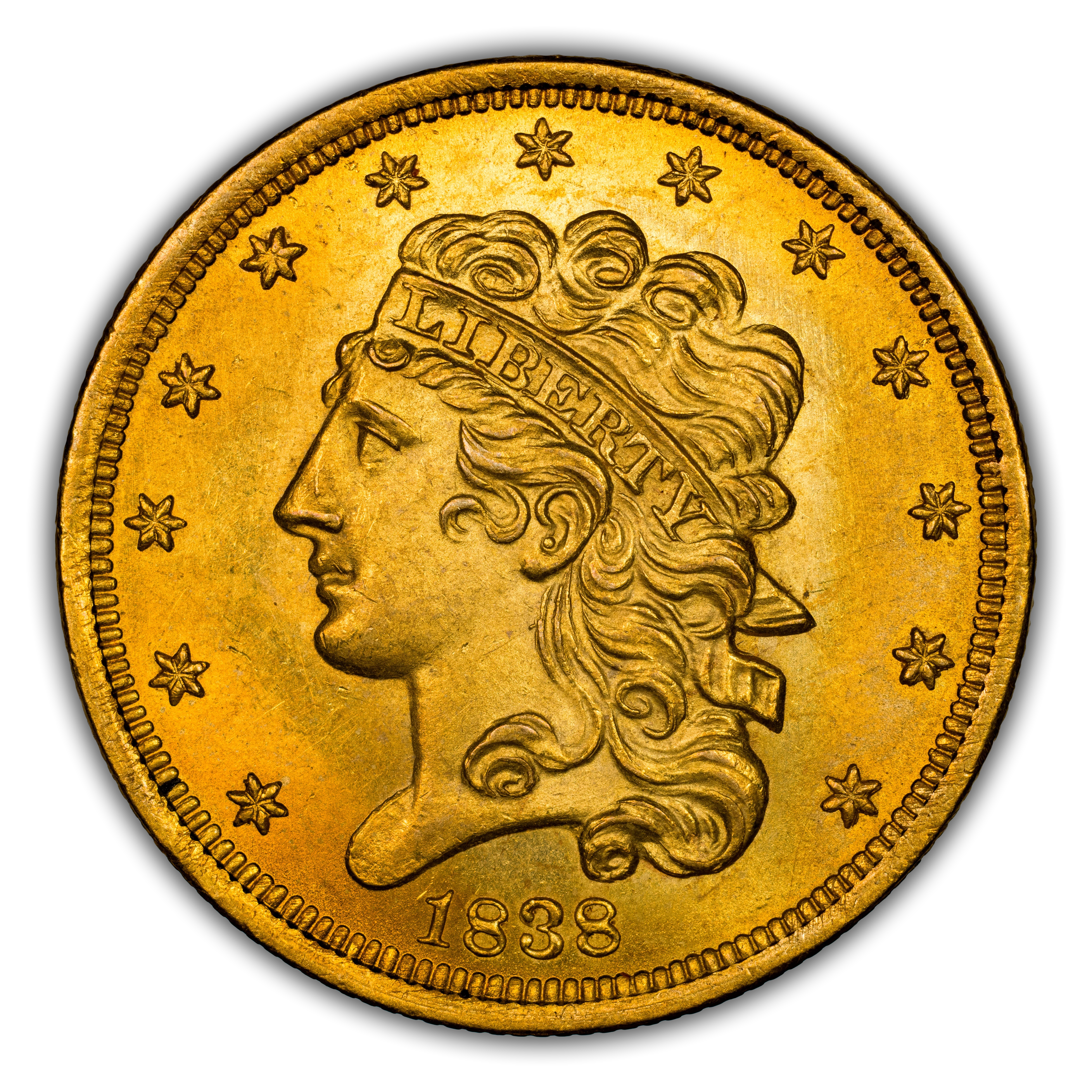 1838 $5 Classic Head Gold Values & Prices | Greysheet