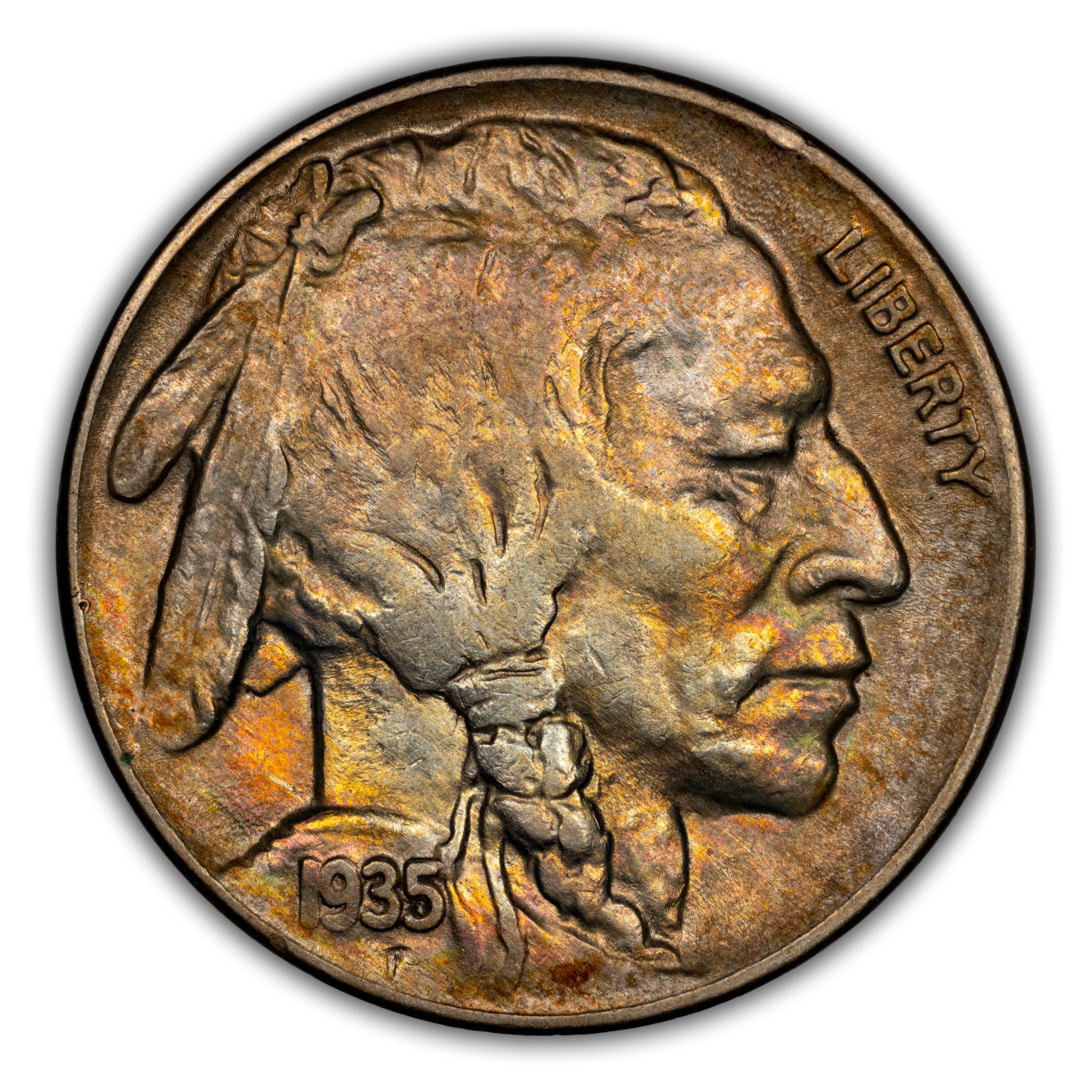 1935 5c Doubled Die Reverse, FS-801 MS