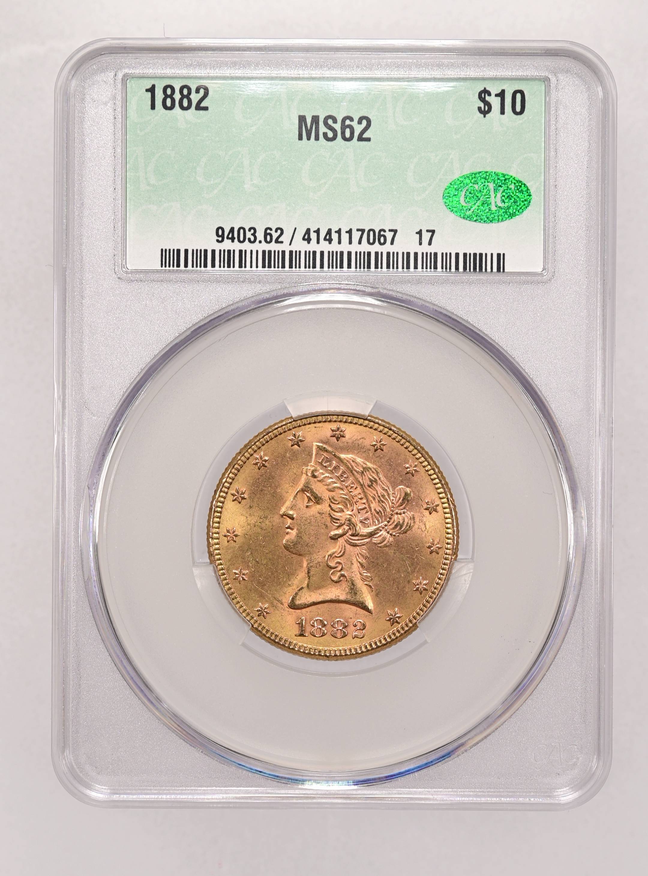 1882 $10 MS