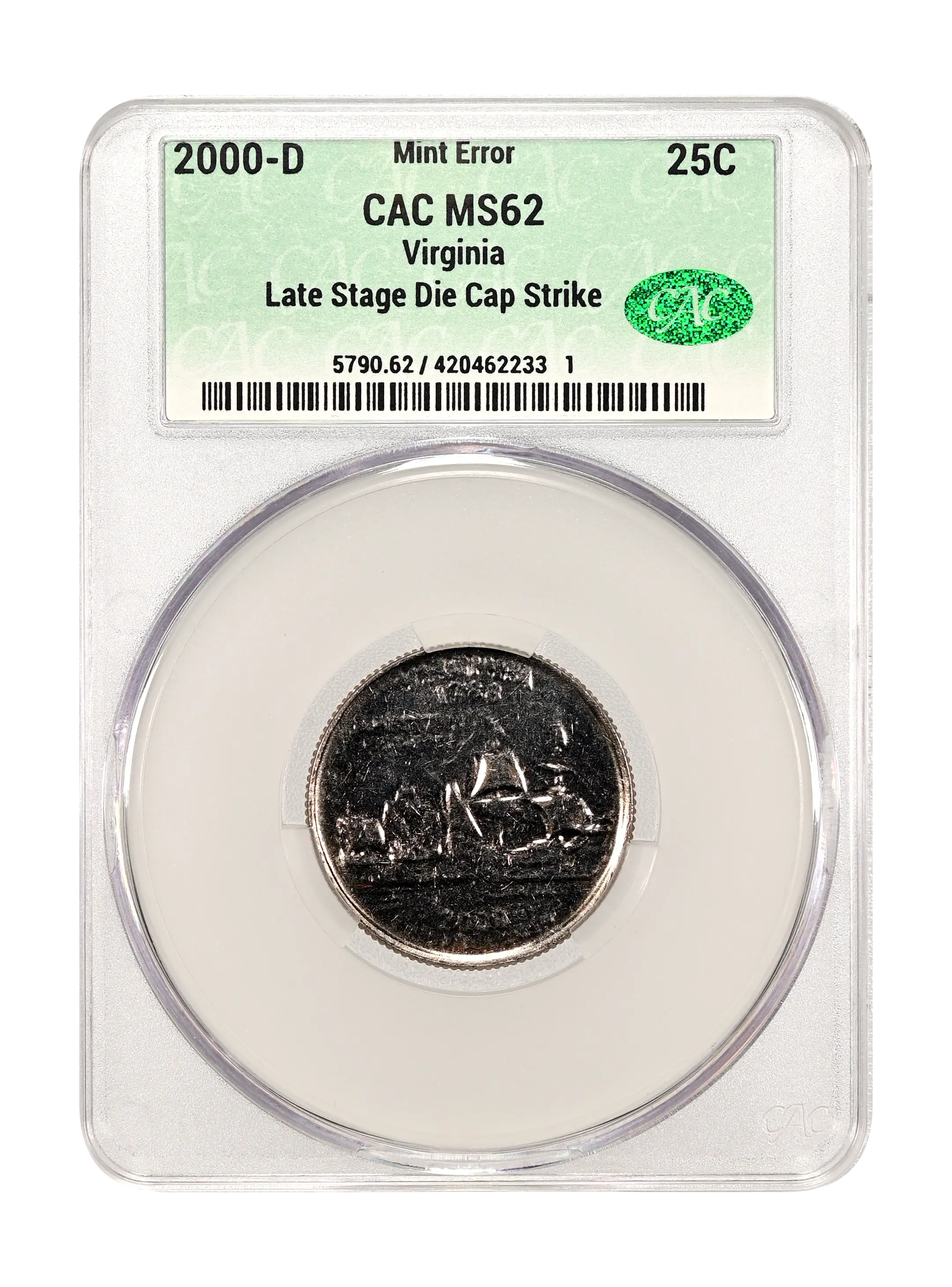 2000-D 25c Virginia MS
