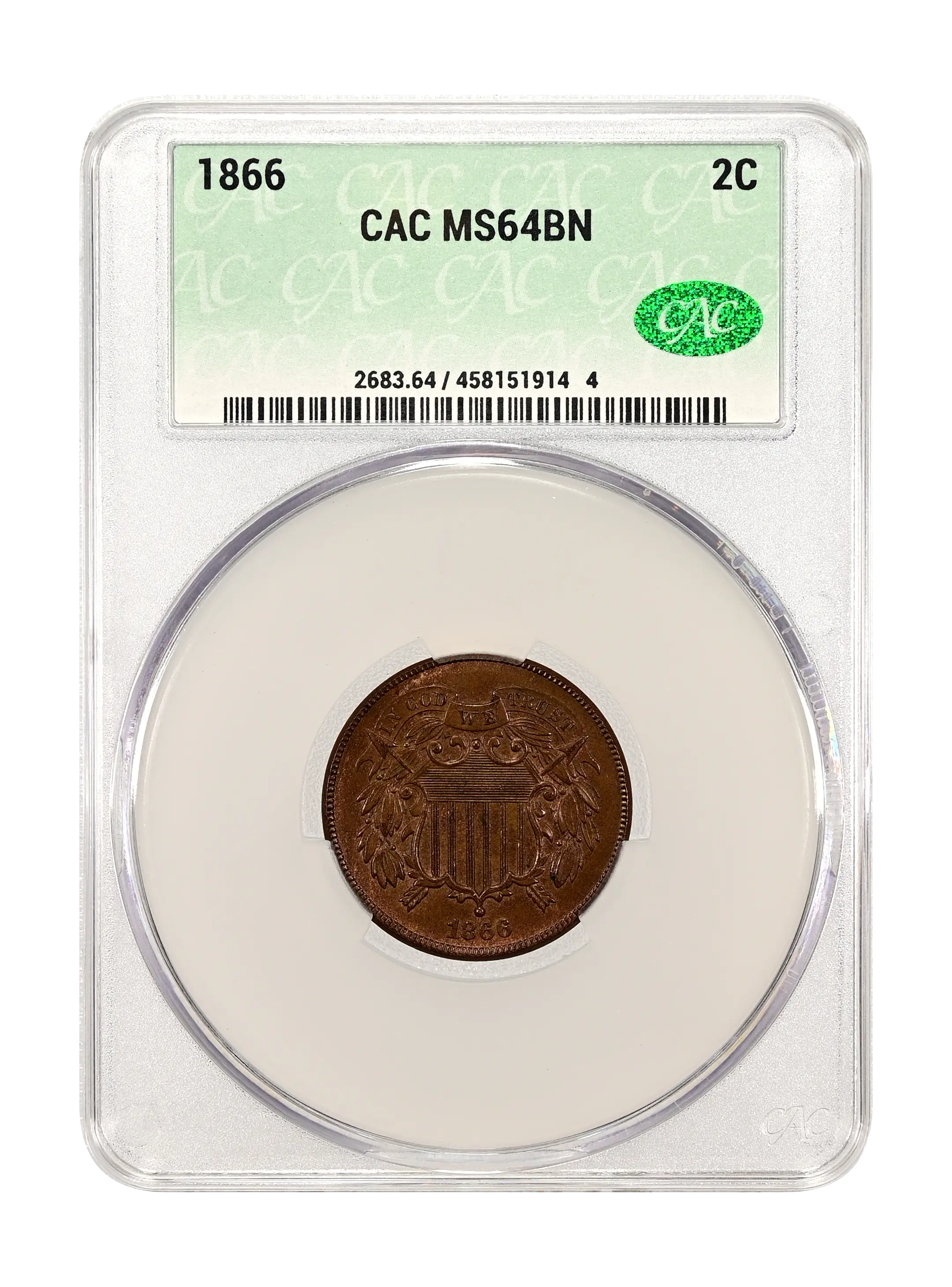 1866 2c MS BN
