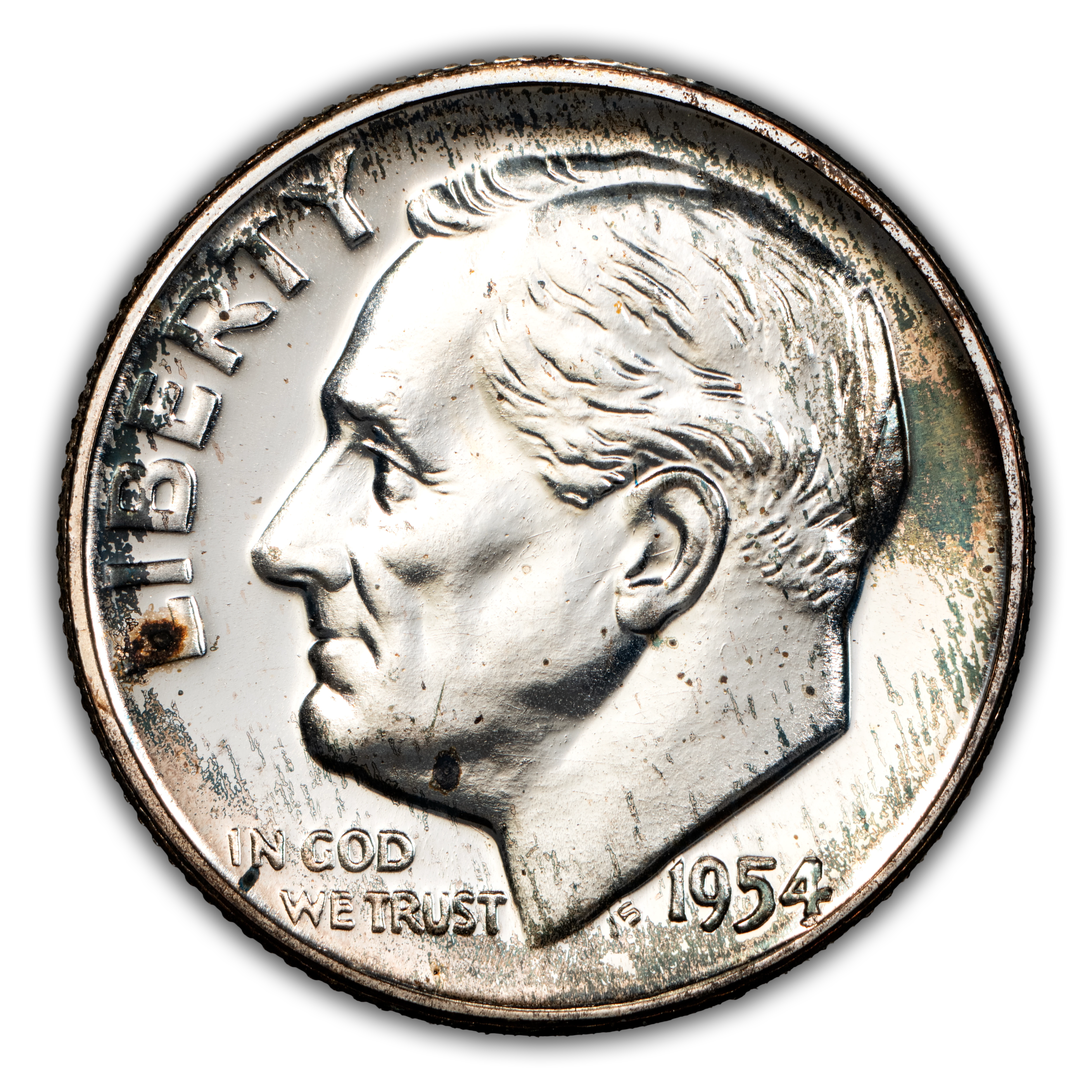 1954 10c Doubled Die Obverse, FS-101 PR