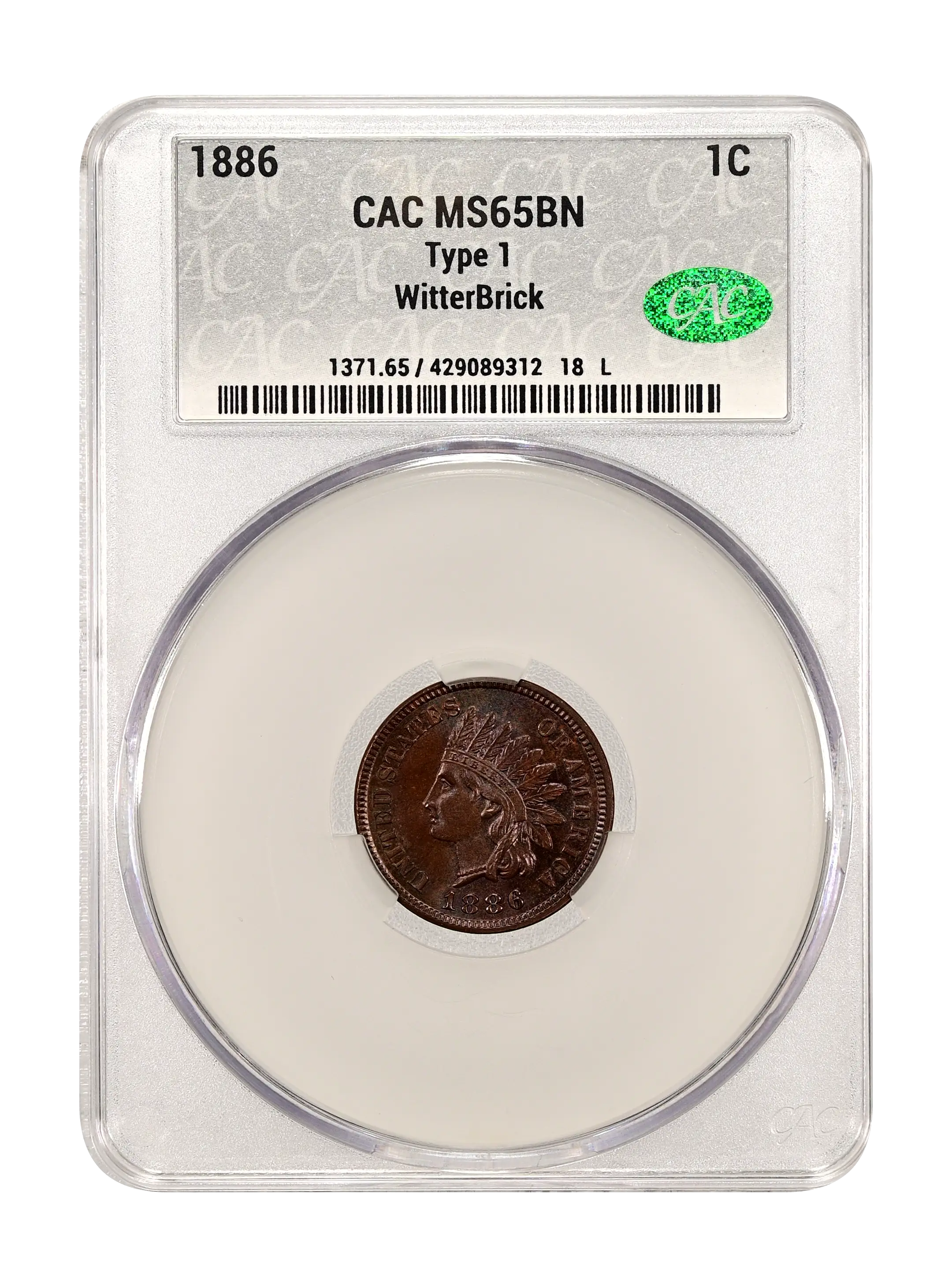 1886 1c Type 1 MS BN