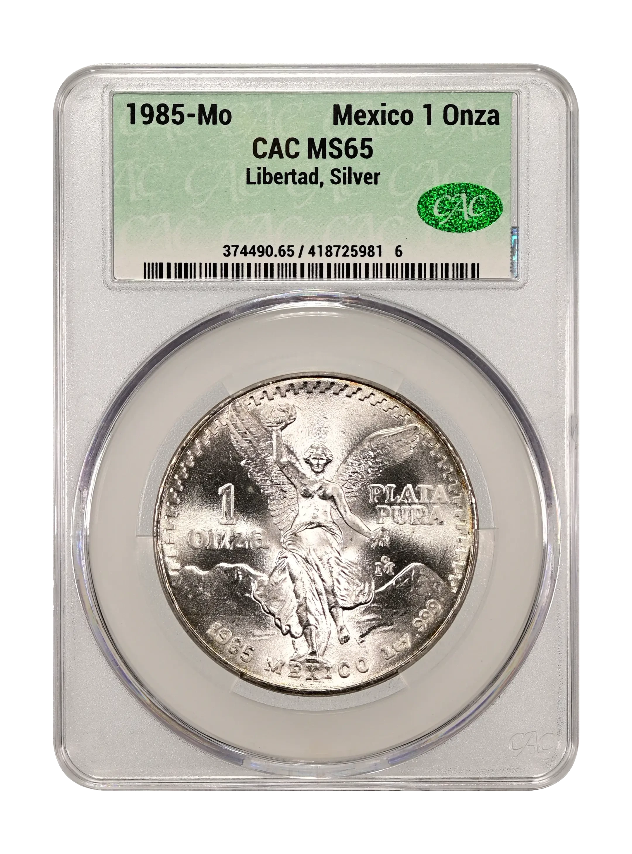 Mexico 1985 Silver 1 Onza Libertad Coin Values & Prices By
