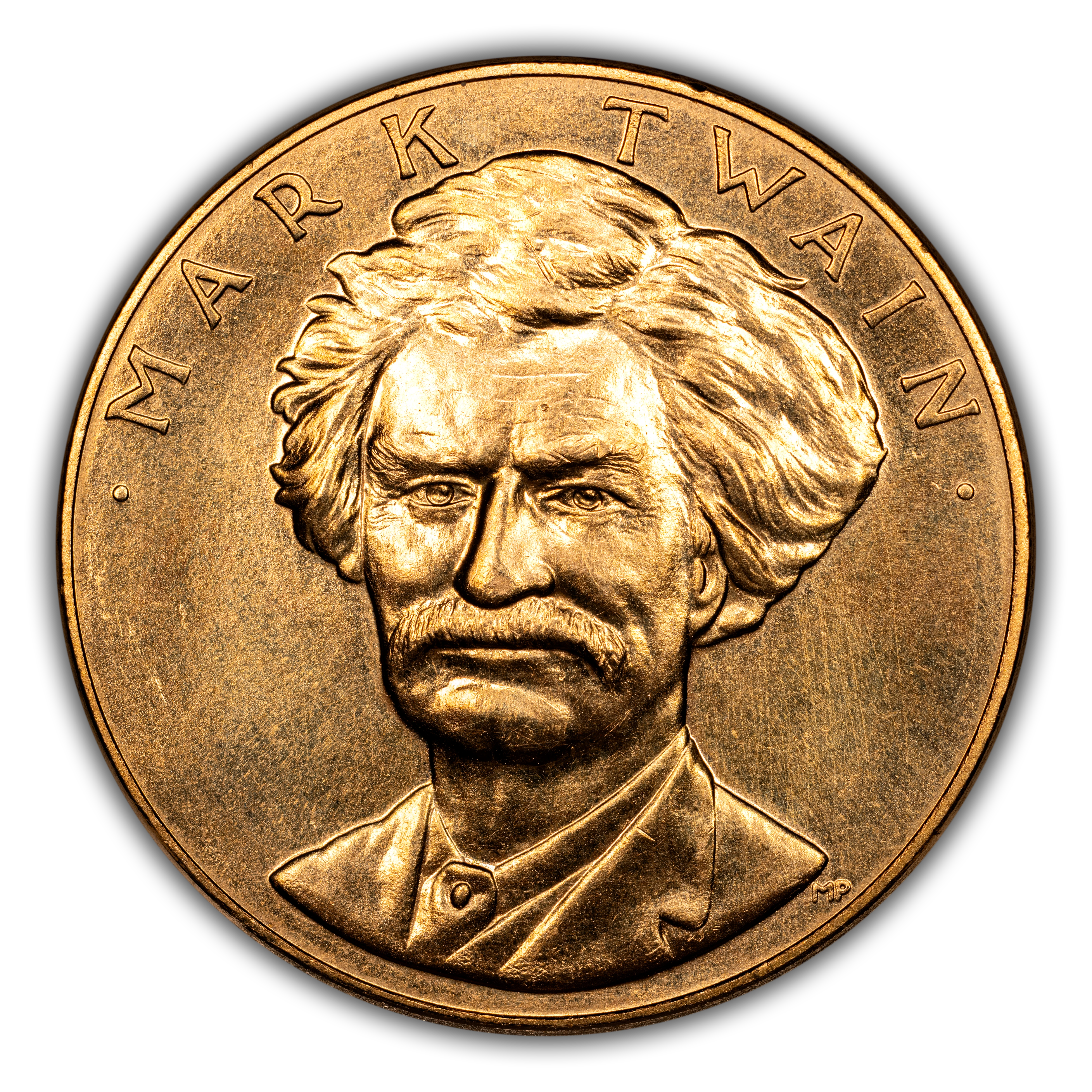 1981 Medal Mark Twain, 1 Ounce Gold MS
