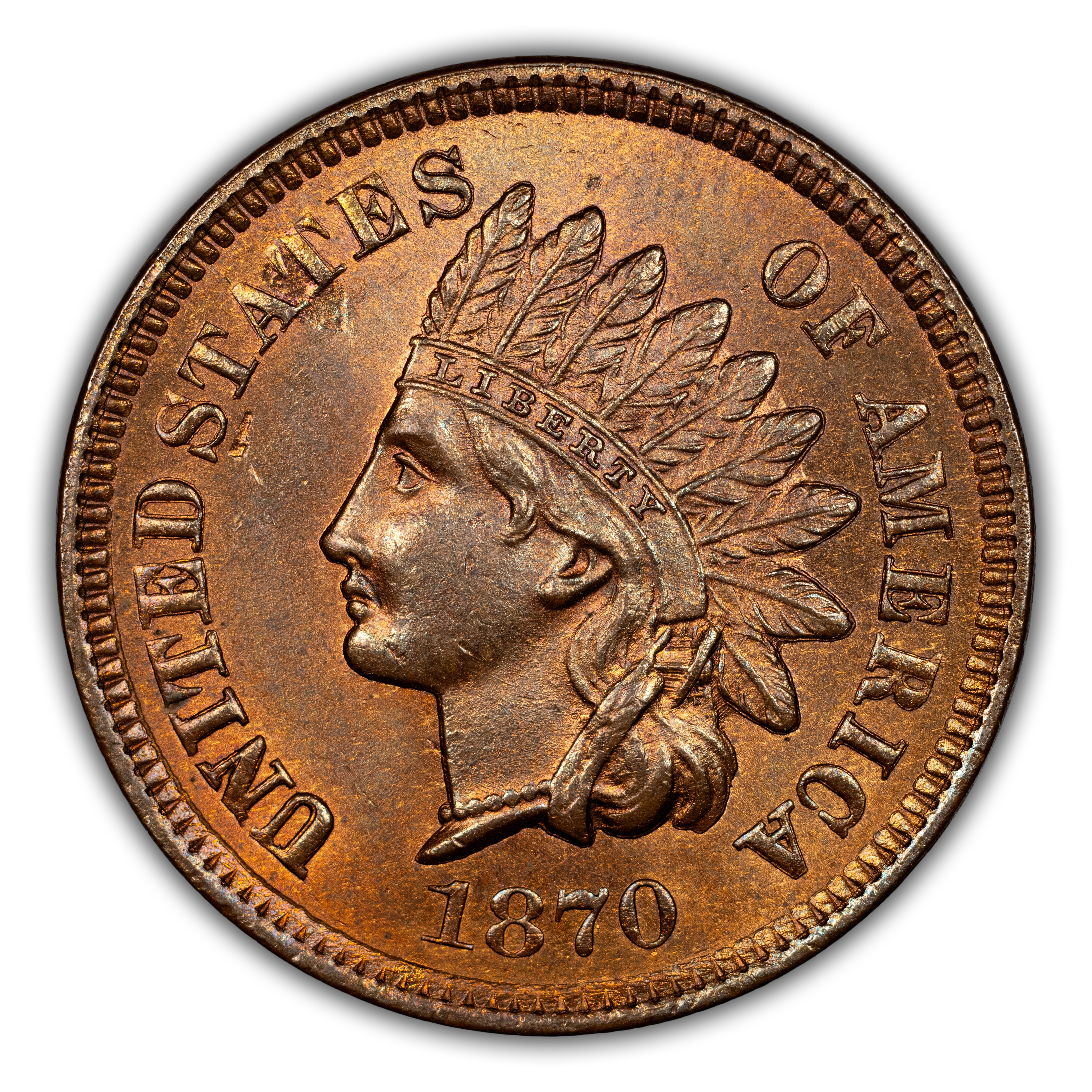 1870 1c Pick Axe, FS-303 MS RB