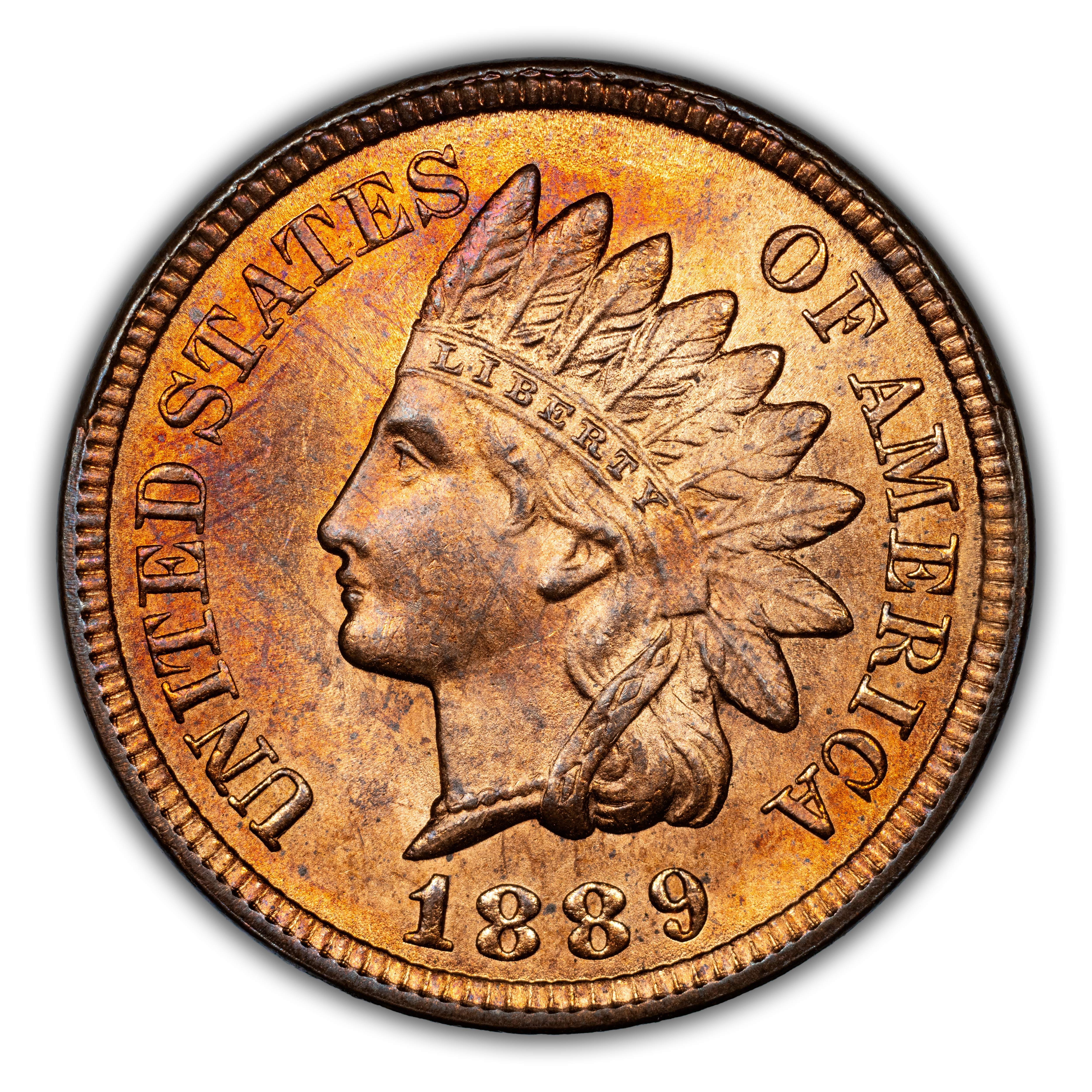 1889 1c Misaligned Die Clash, FS-901, S-31 MS RB