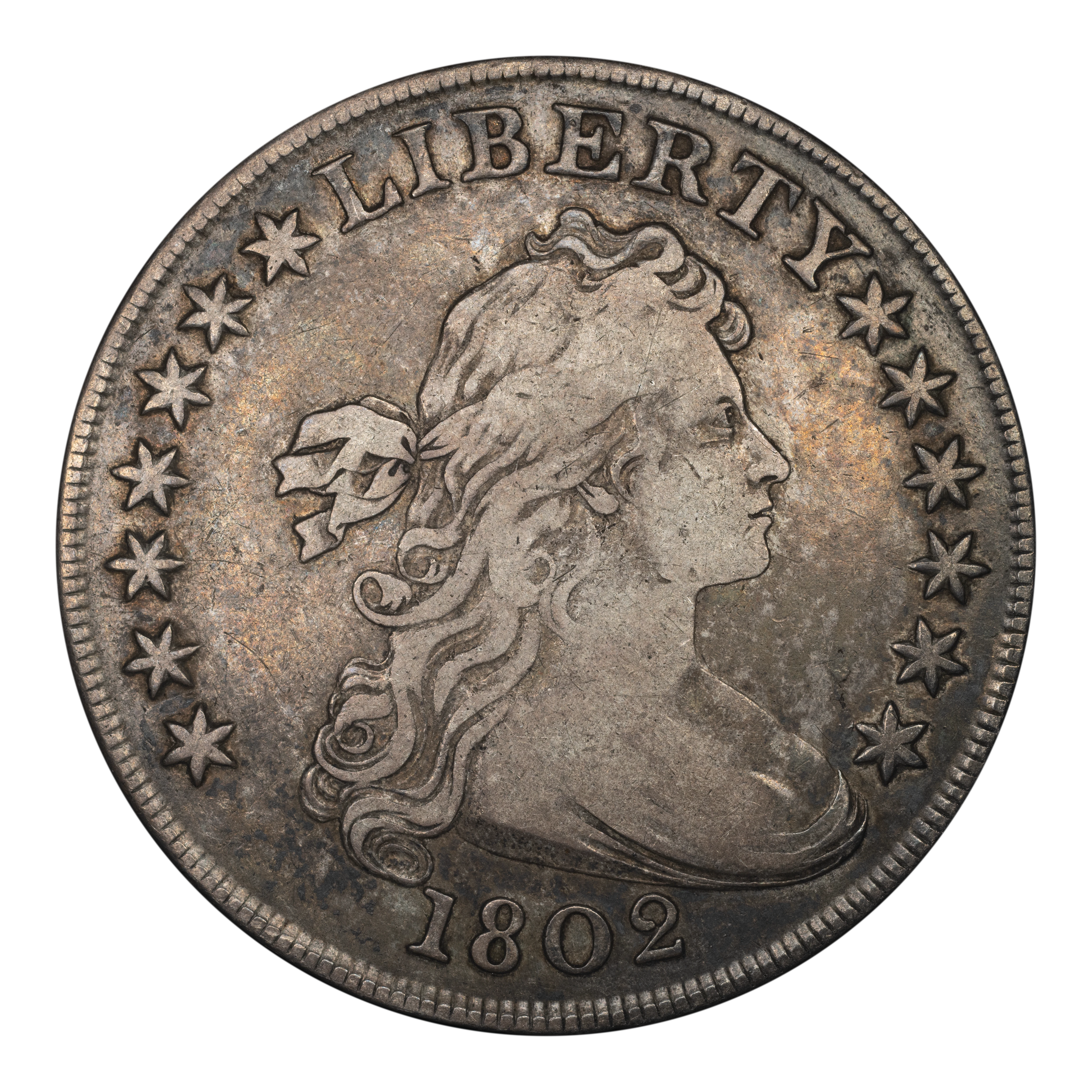 1802 $1 Wide Date, B-5, BB-242 MS