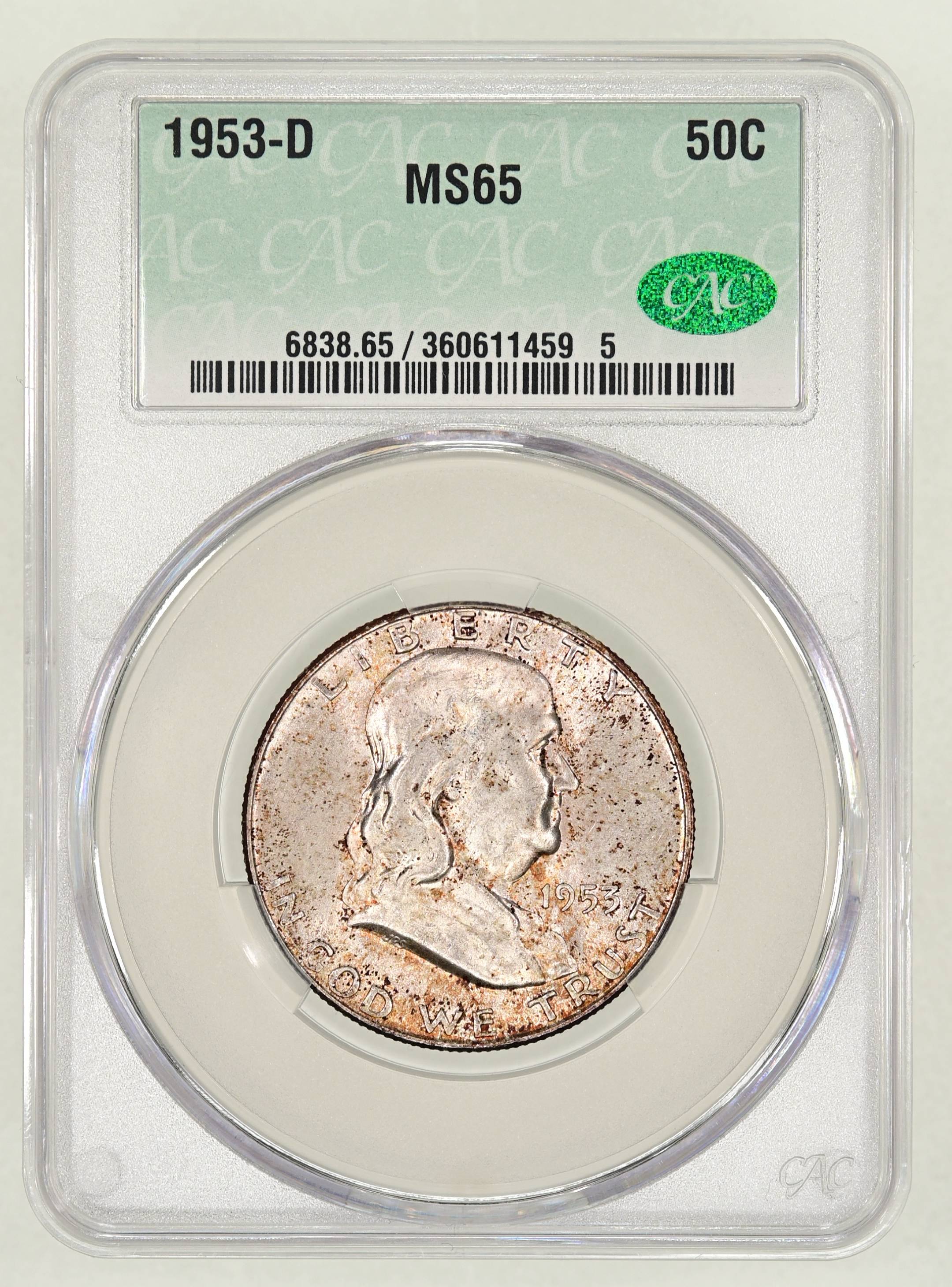 1953-D 50c MS