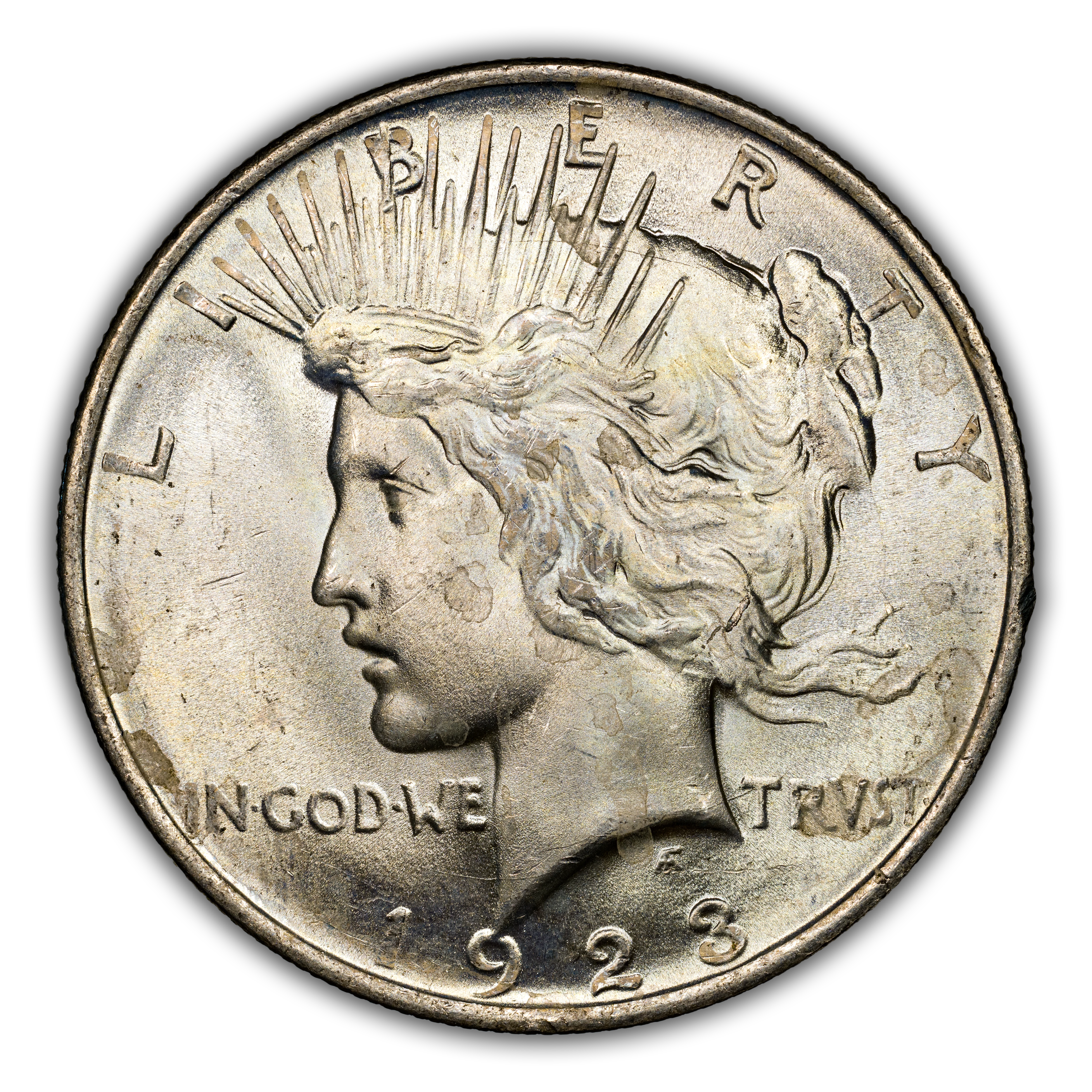 1923 $1 Extra Hair, VAM-1AA MS