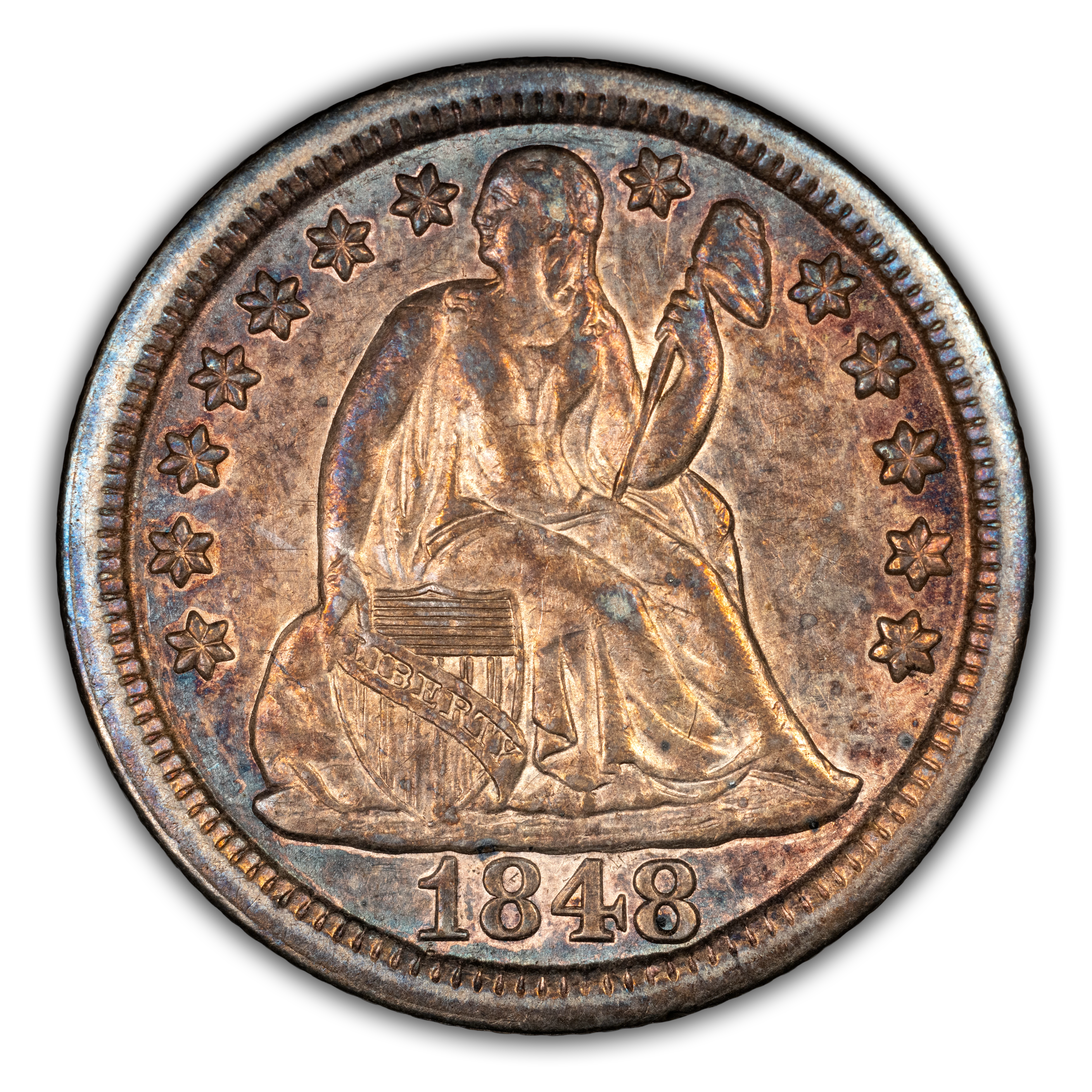 1848 10c MS