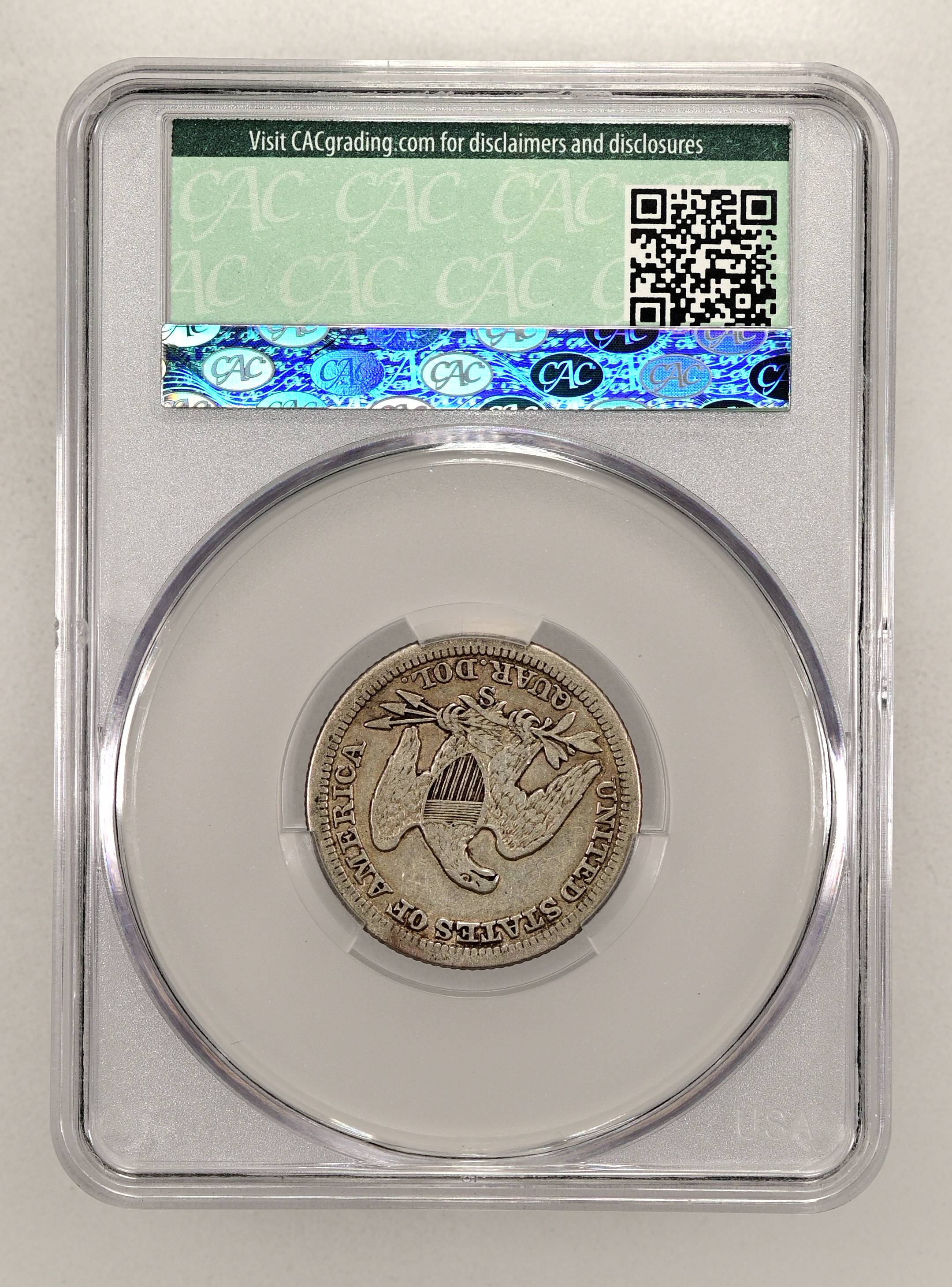 1861-S 25c MS