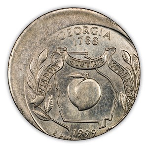 1999 P 50 Statehood Quarter Georgia Mint State (MS) Pricing