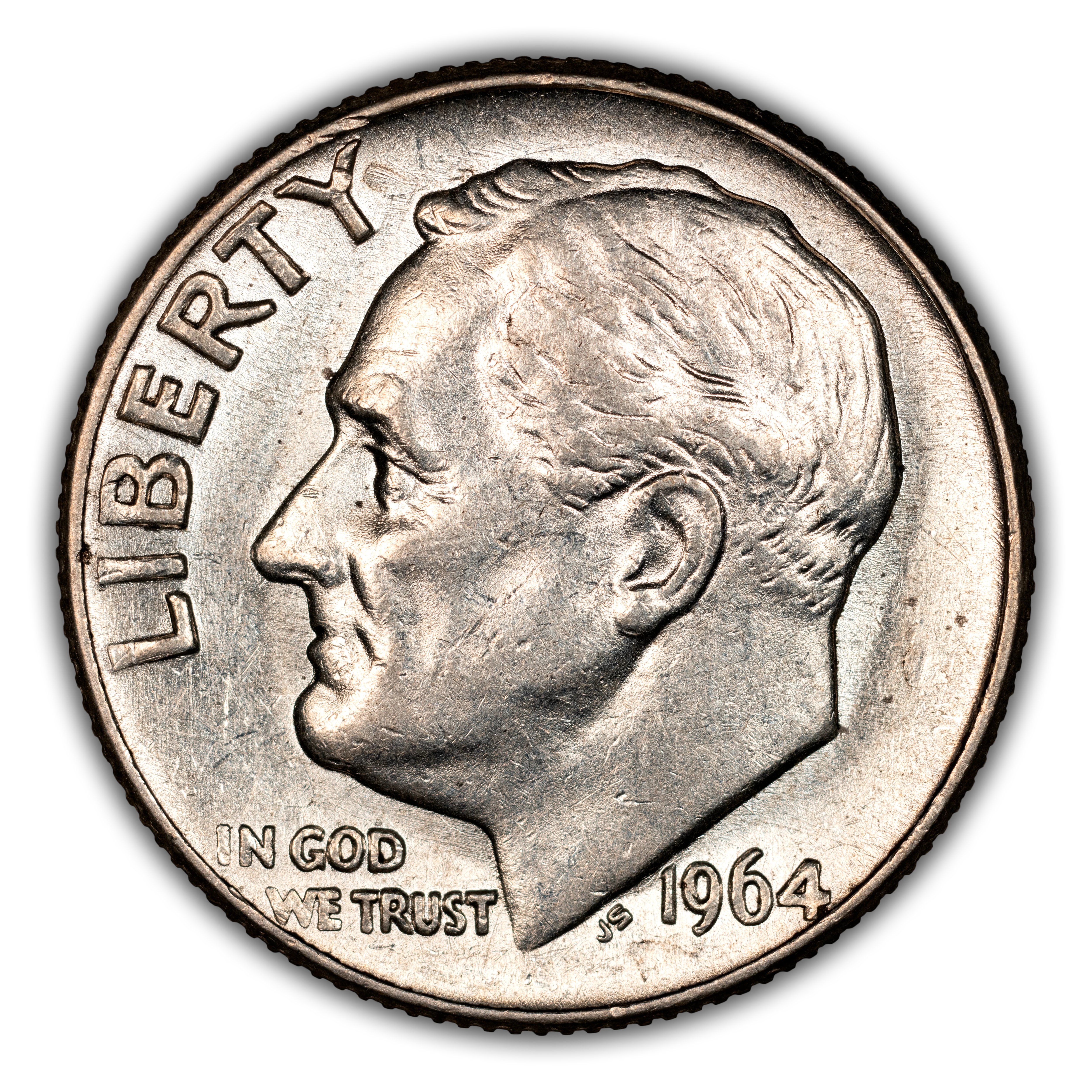 1964 10c Doubled Die Reverse, FS-802 MS