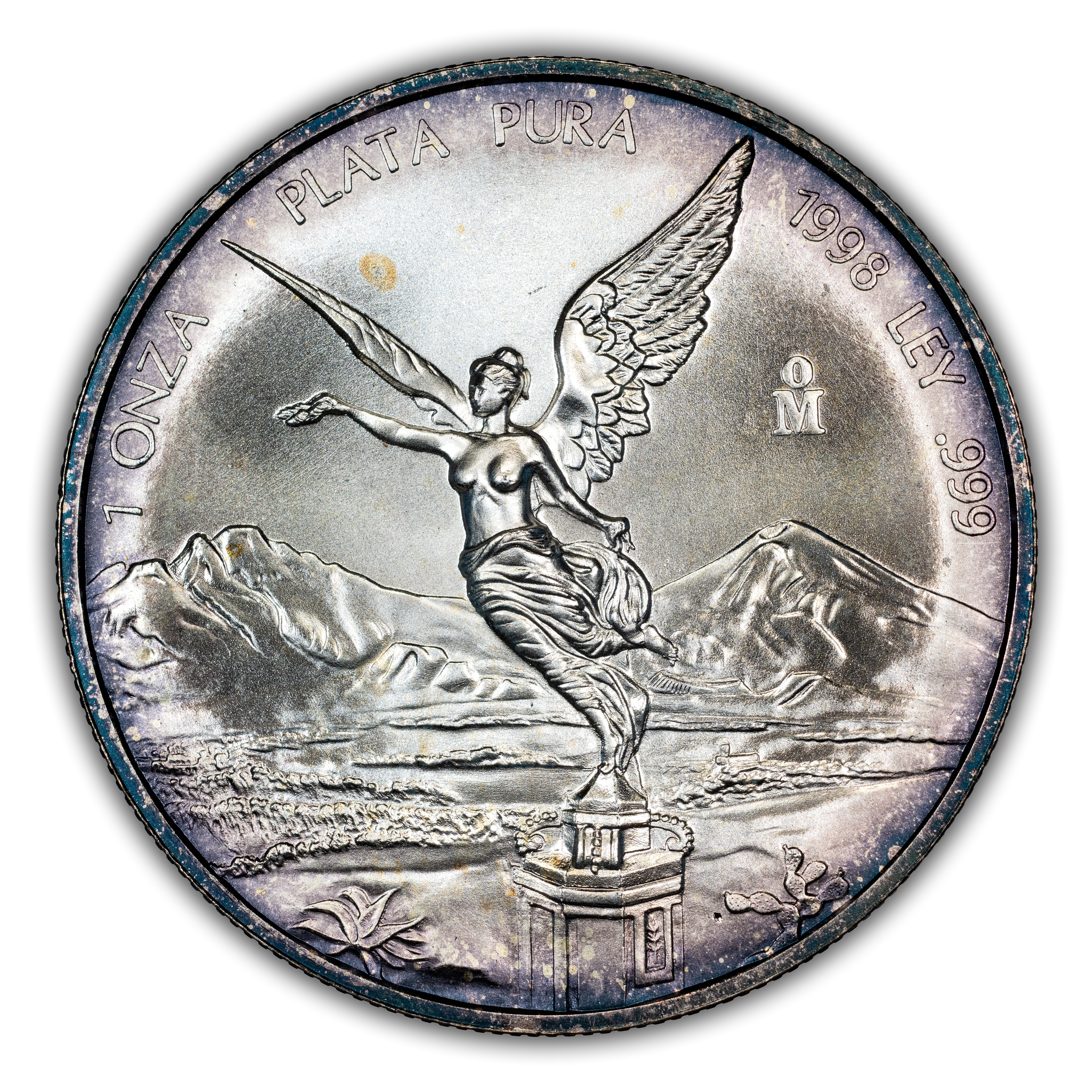 貨幣 1998 Mexico 1 oz Libertad Mexico 1998 Silver 1 Onza Libertad Coin Values & Prices By