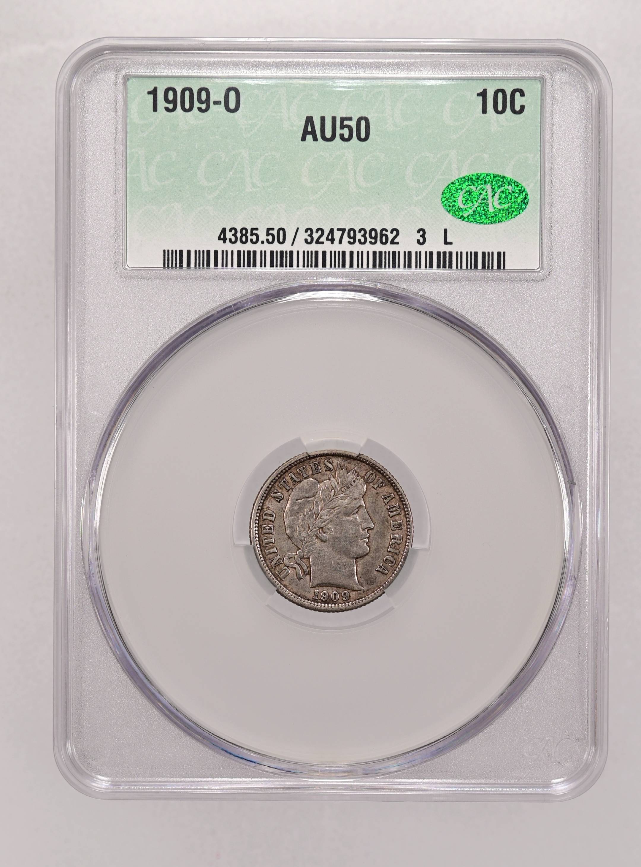 1909-O 10c MS