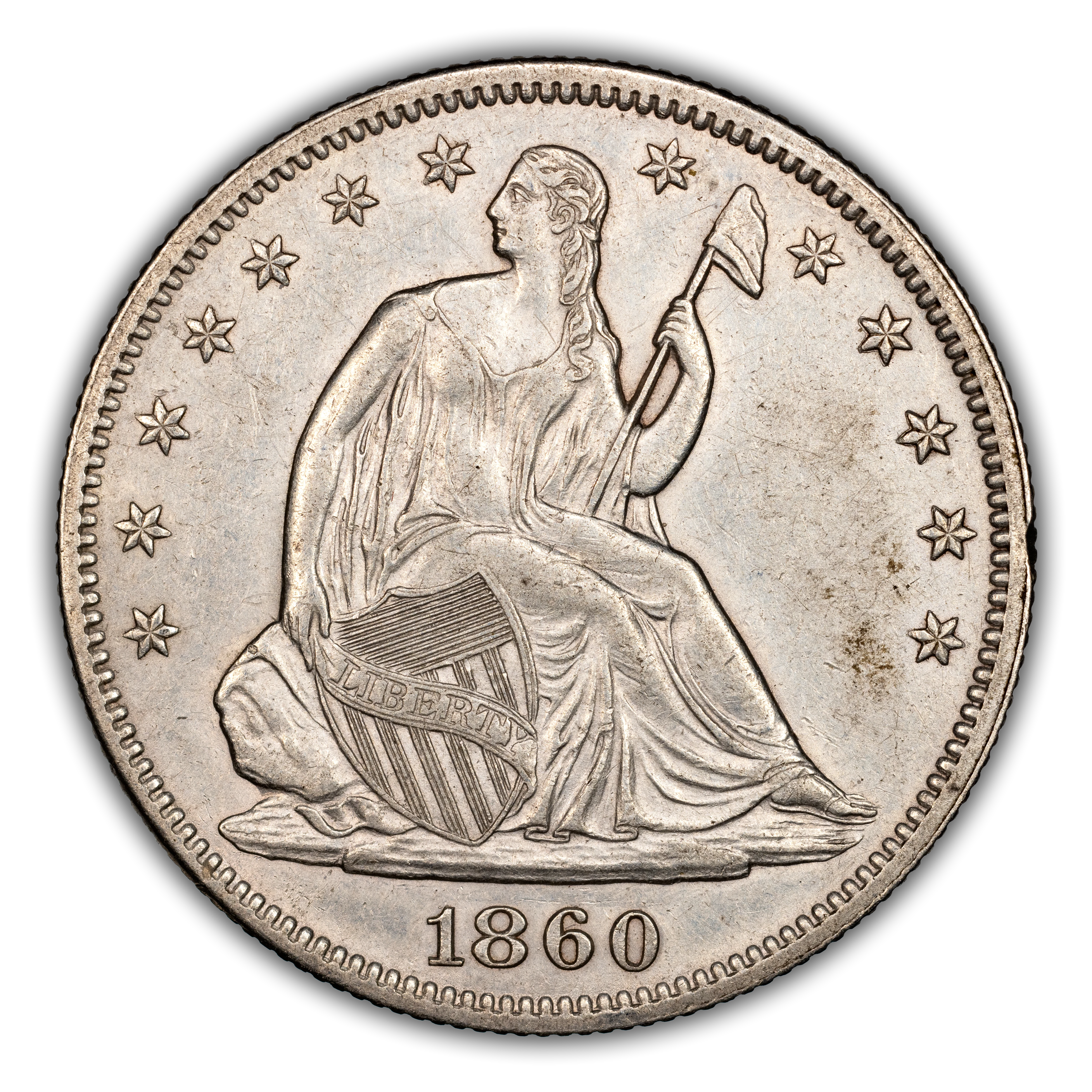 コレクション 1860 Seated Liberty Half Dollar 1860-S Seated Liberty Half Dollar | eBay