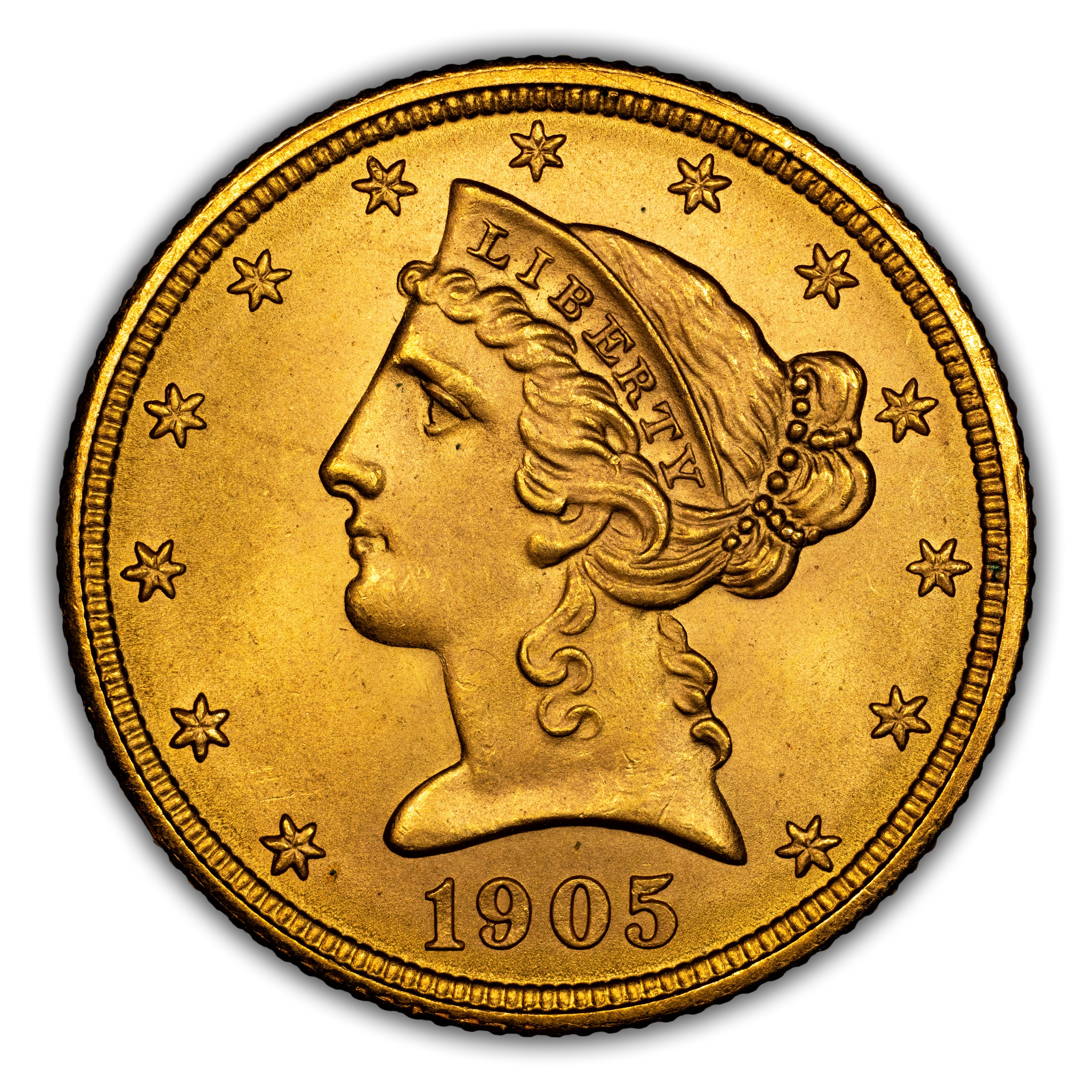 1905 $5 Liberty Gold – With Motto Values & Prices | Greysheet