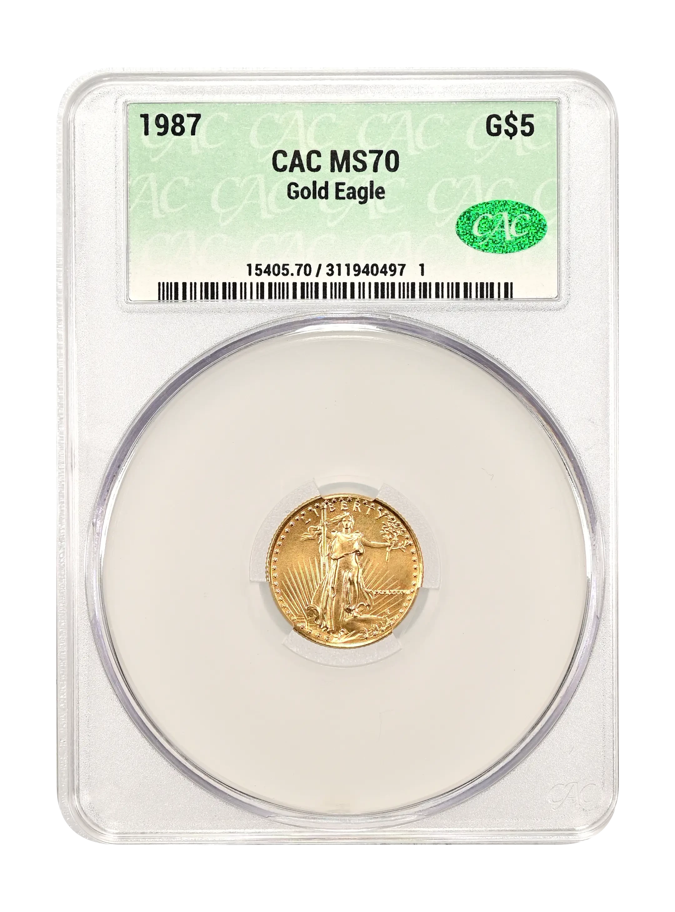 1987 $5 Gold Eagle Values & Prices By Issue | Greysheet