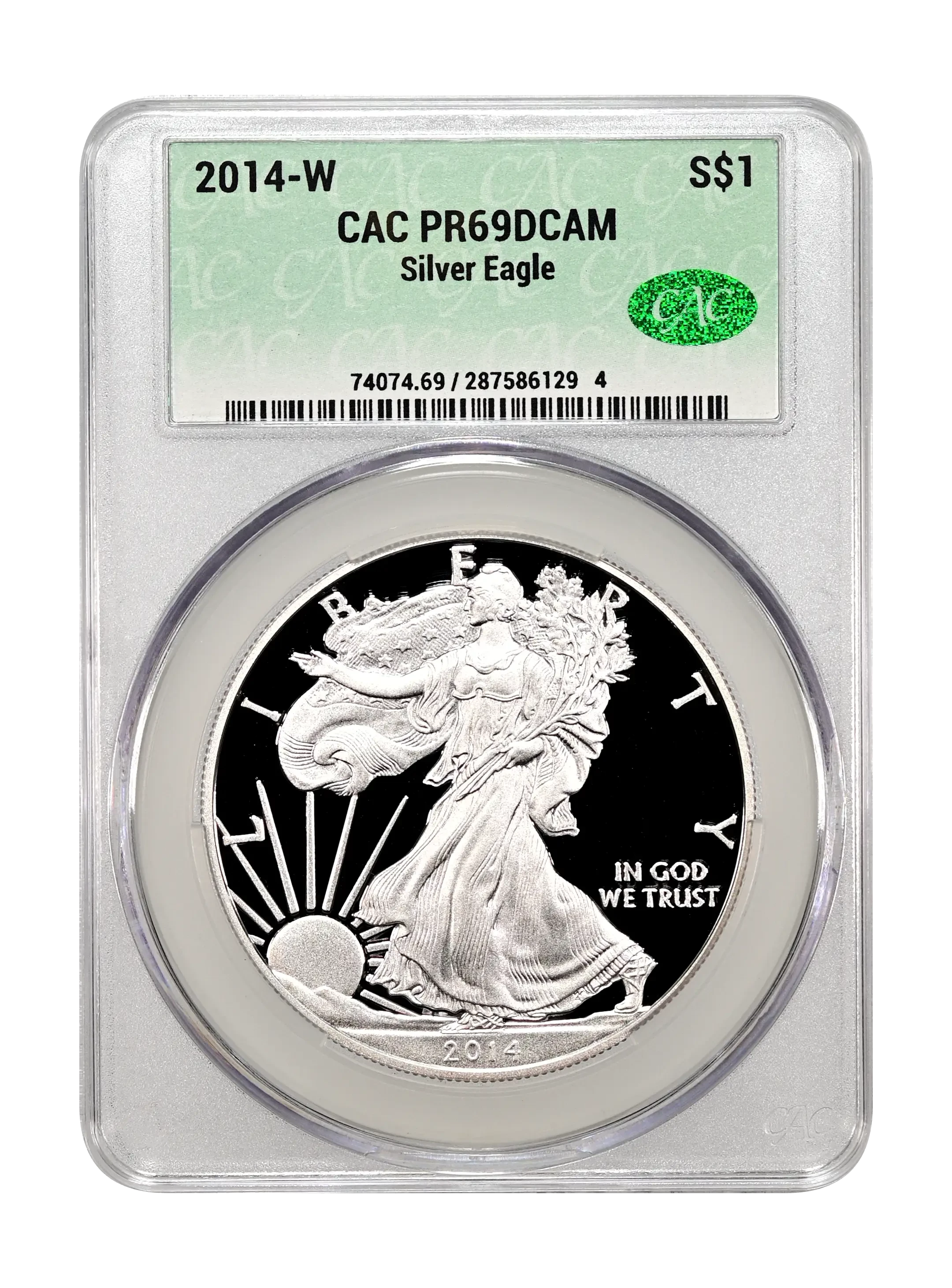 2014-W PCGS PR70DCAM シルバーイーグル 2014 $1 Silver Eagles, Proof Values & Prices By Issue