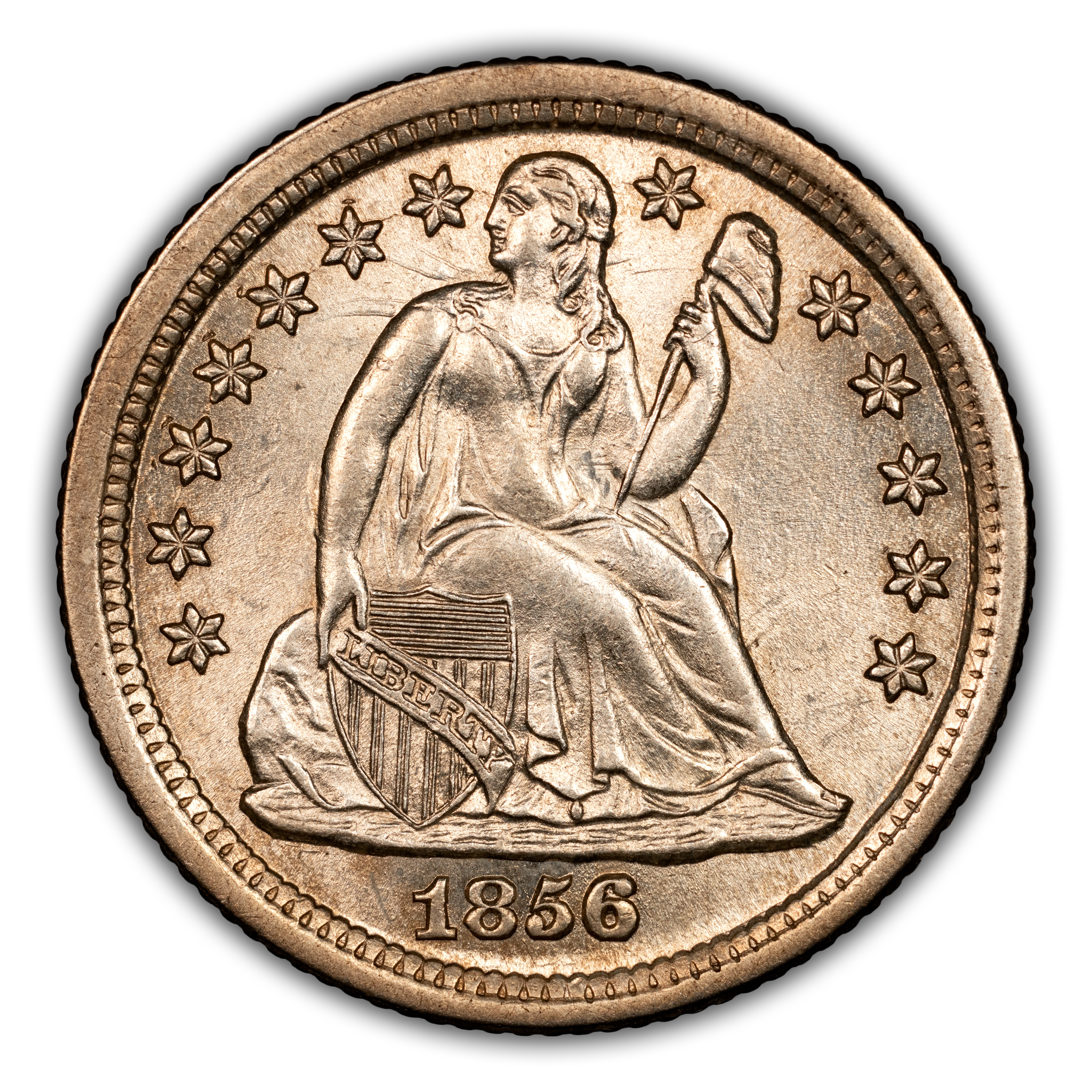 1856-O 10c Medium O, F-108A MS