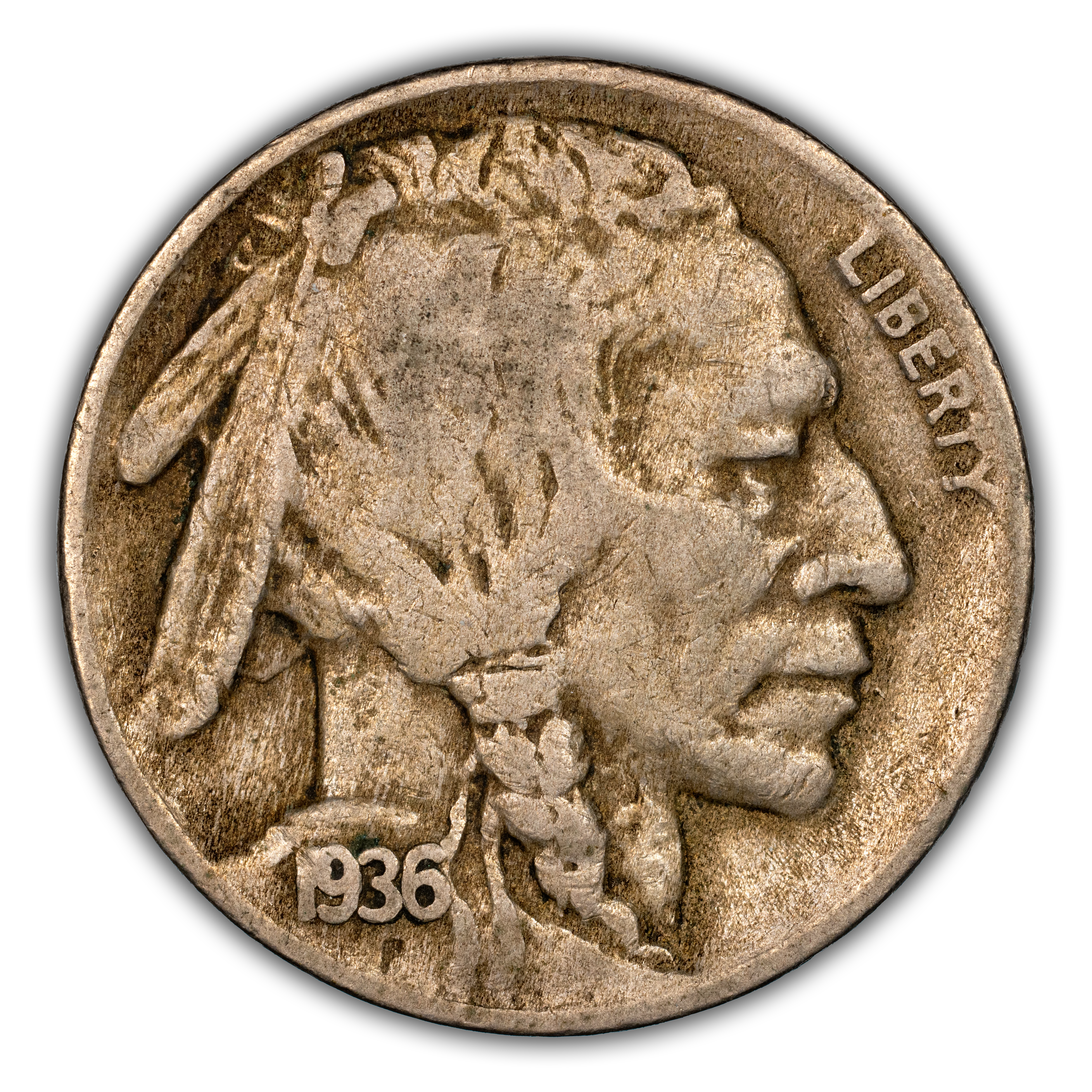 1936-D 5c 3 1/2 Legs, FS-901 MS