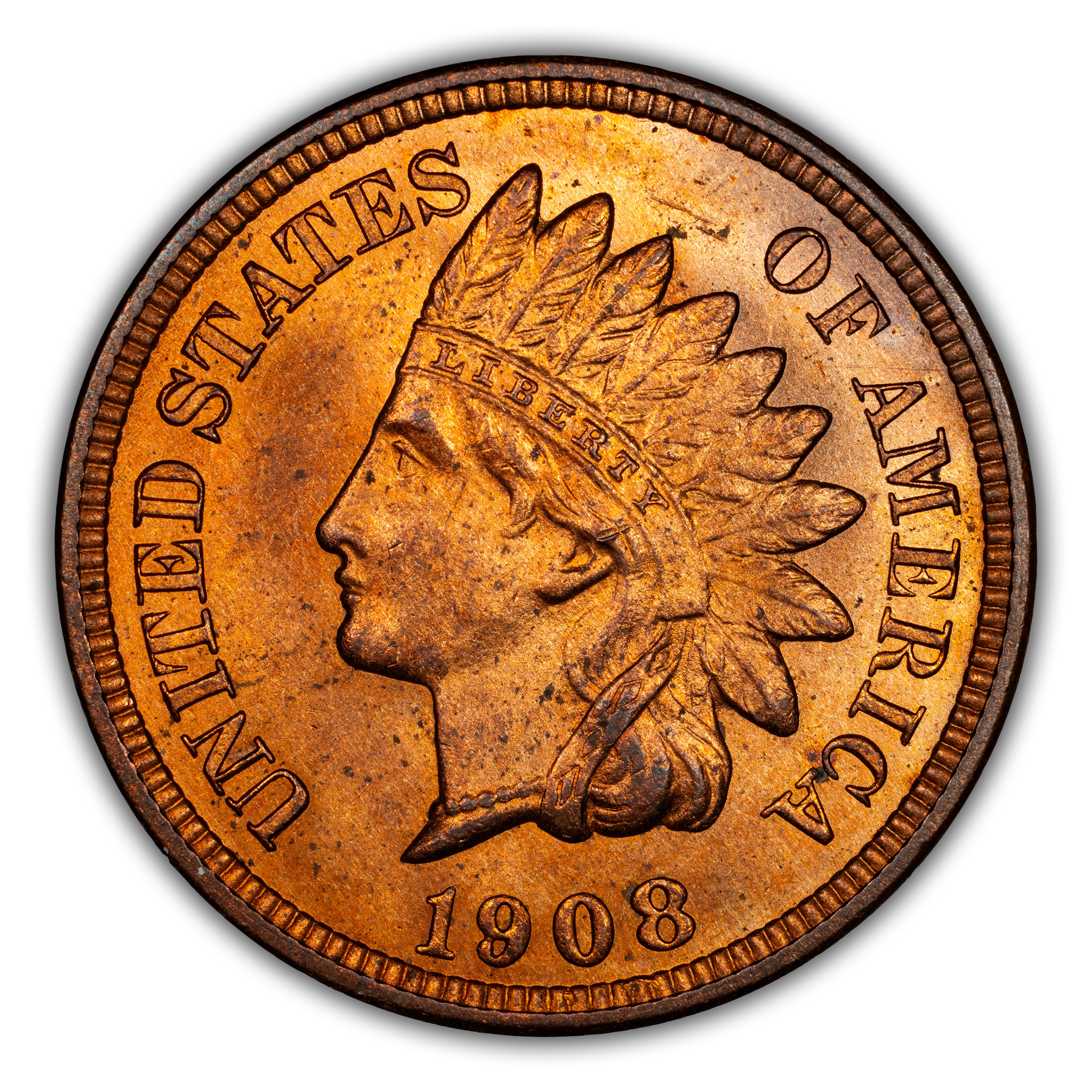 1908 1c Misplaced Date, FS-302, S-9 MS RB