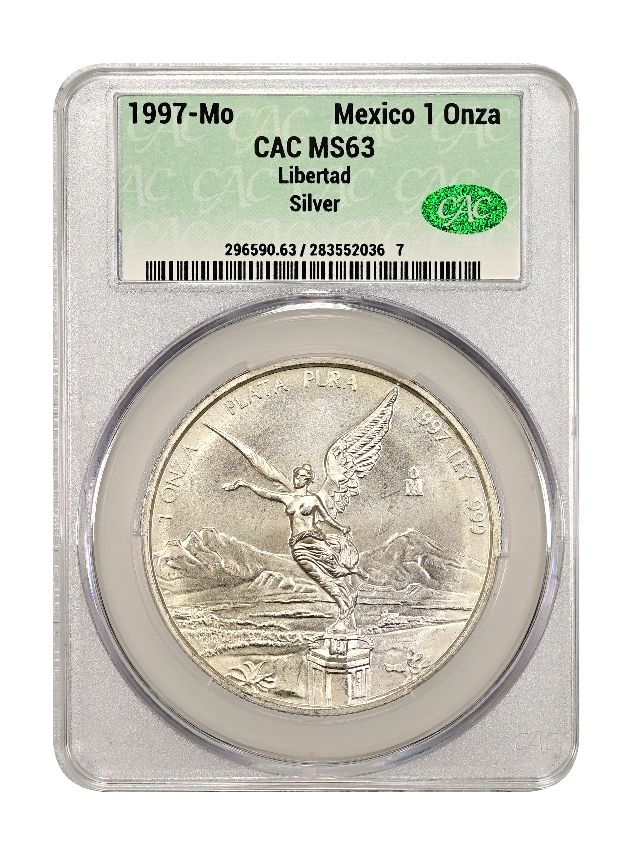 Mexico 1997 Silver 1 Onza Libertad Coin Values & Prices | Greysheet