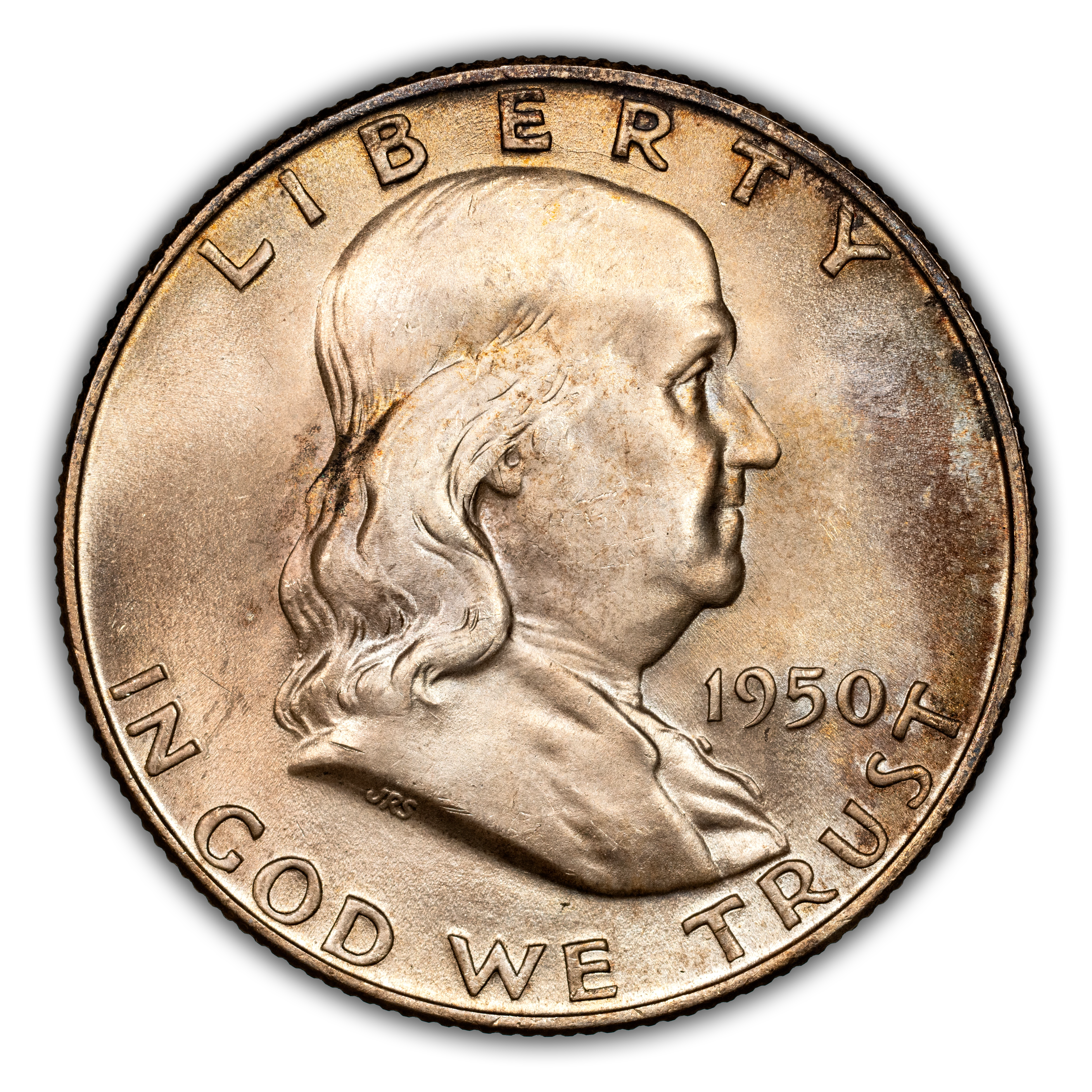 1950-D/D 50c Repunched Mintmark, FS-501 MS FBL