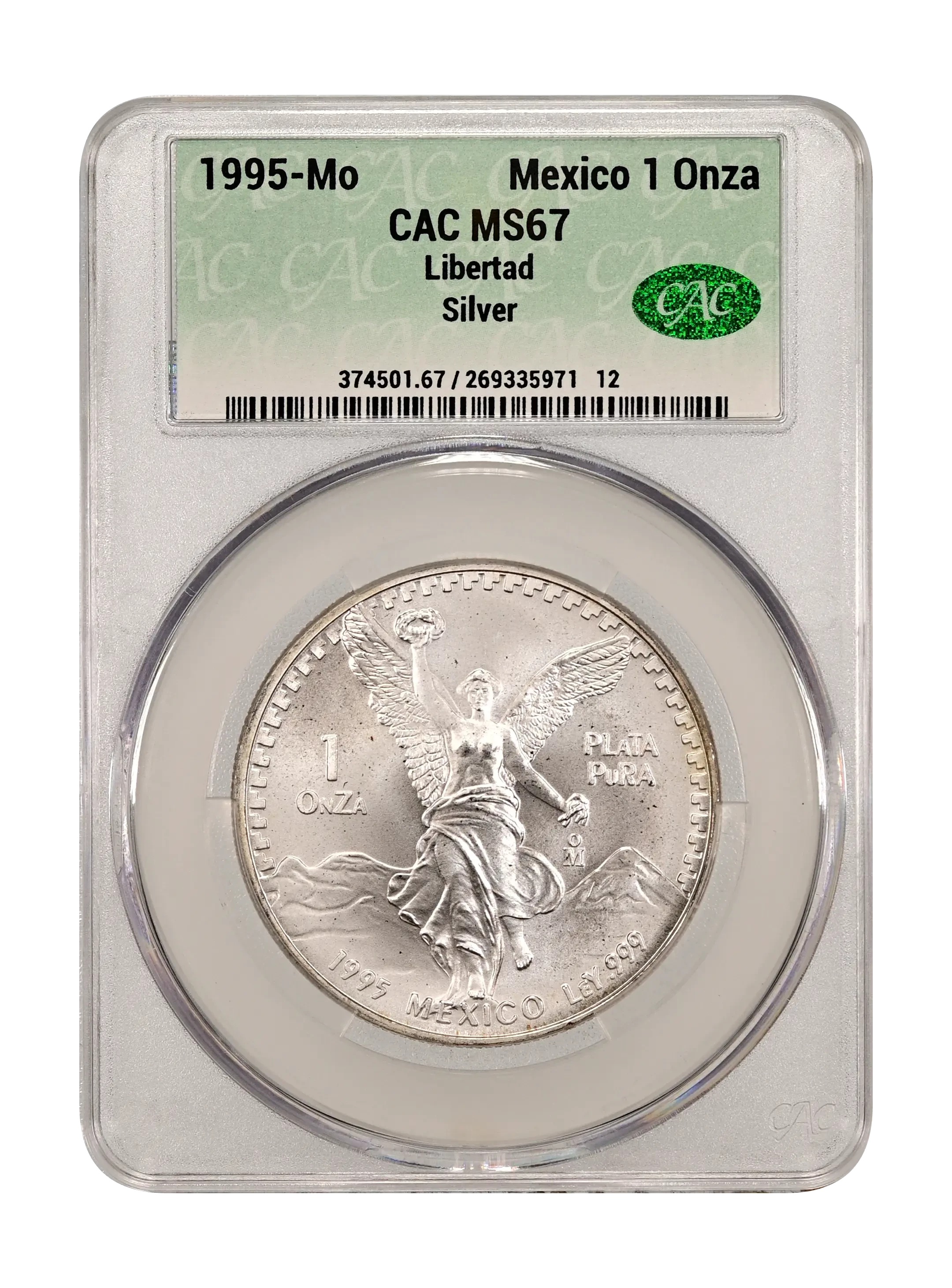 Mexico 1995 Silver 1 Onza Libertad Coin Values & Prices | Greysheet
